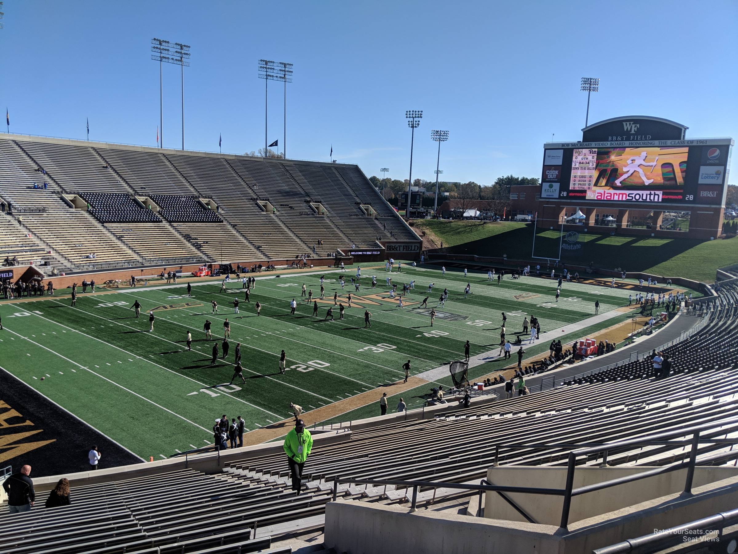 section 1, row oo seat view  - allegacy federal credit union stadium