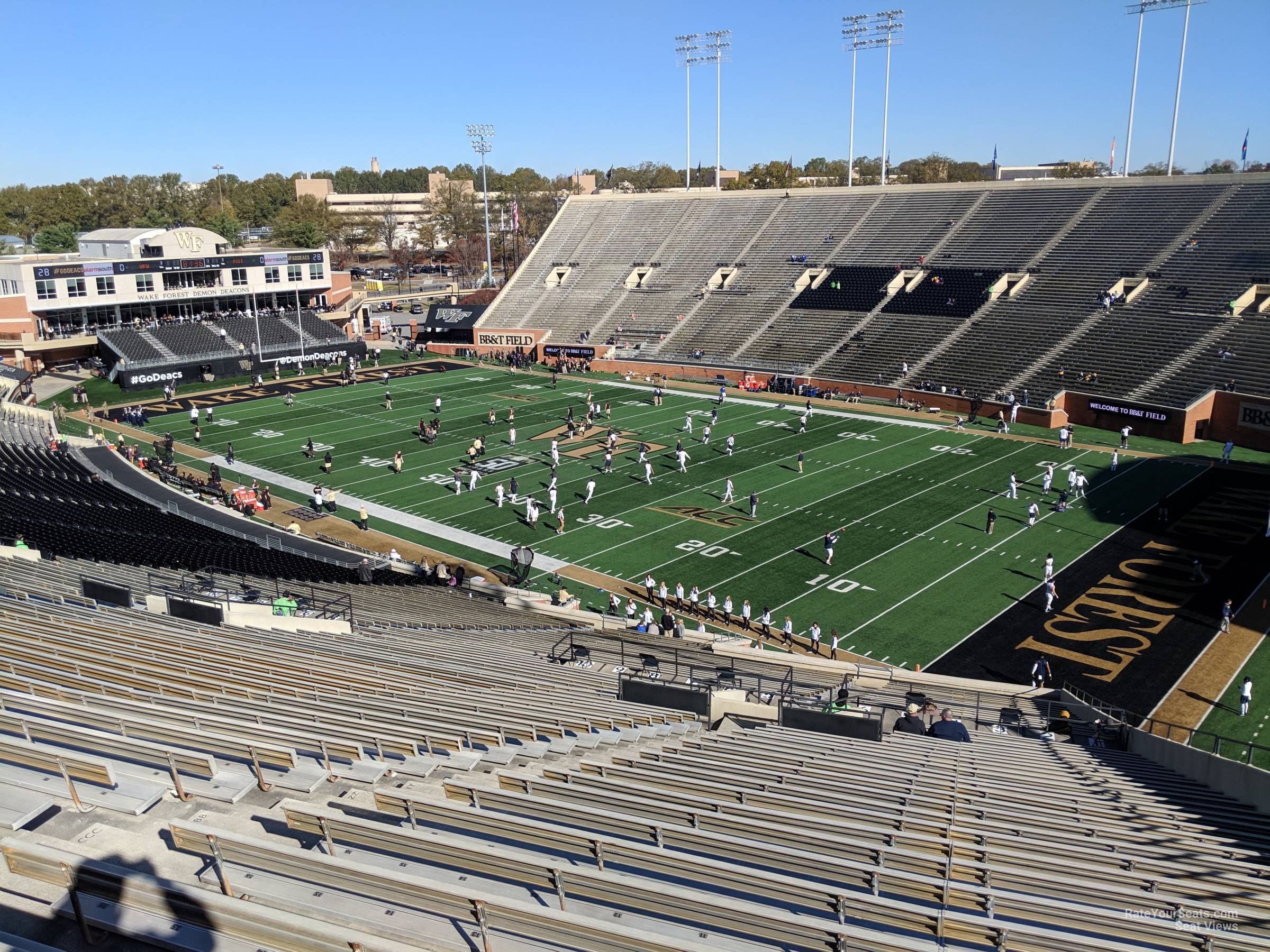 section 10, row hhh seat view  - allegacy federal credit union stadium