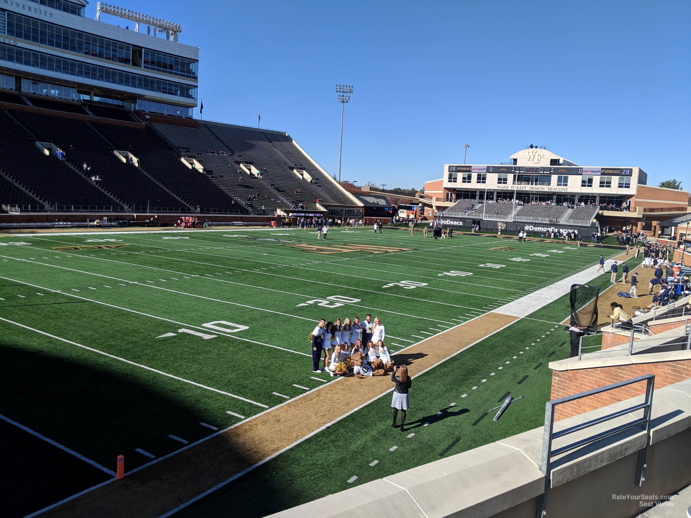 section 11, row n seat view  - allegacy federal credit union stadium