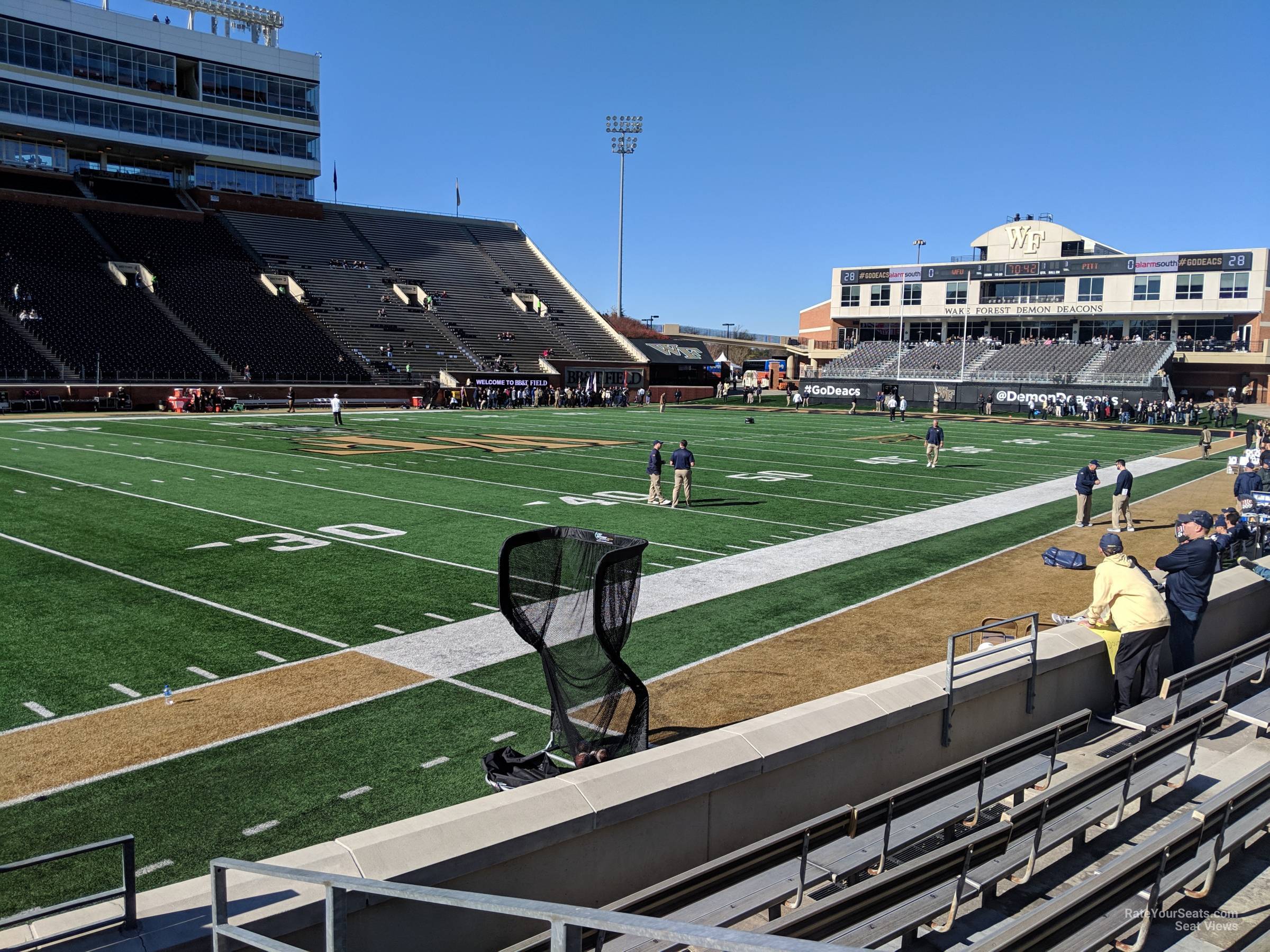section 13, row g seat view  - allegacy federal credit union stadium