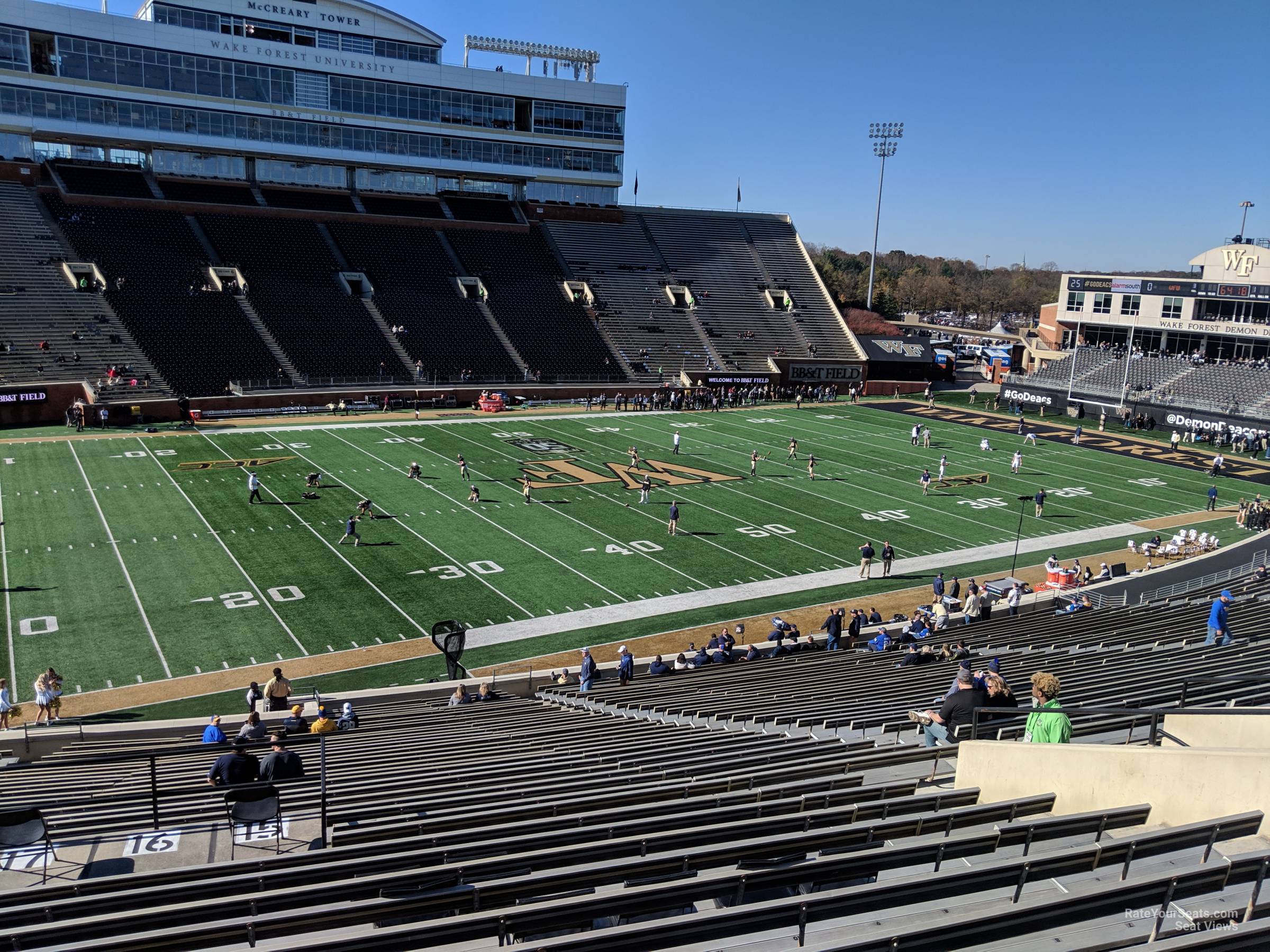 section 13, row pp seat view  - allegacy federal credit union stadium