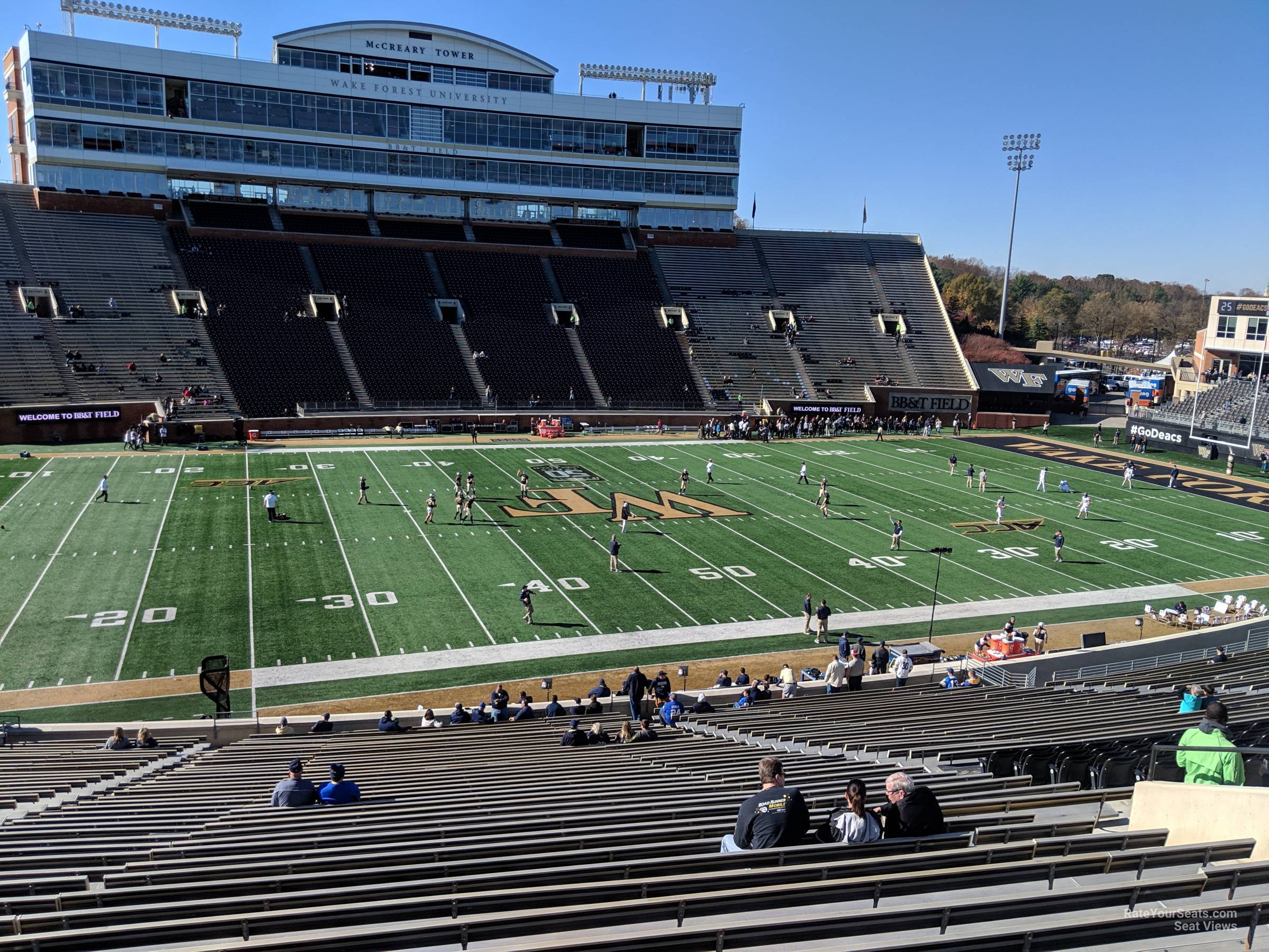 section 14, row pp seat view  - allegacy federal credit union stadium