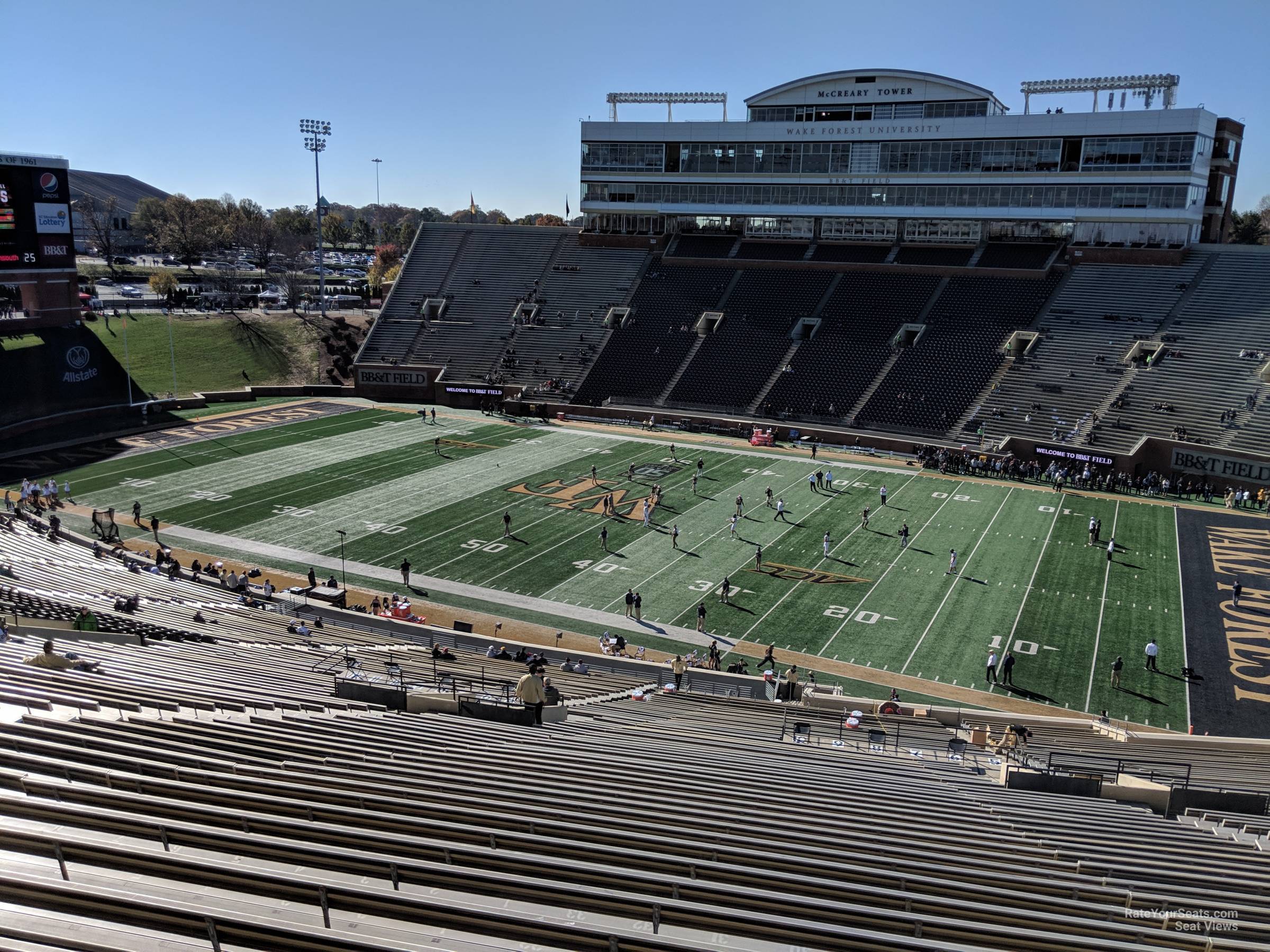 section 18, row mmm seat view  - allegacy federal credit union stadium