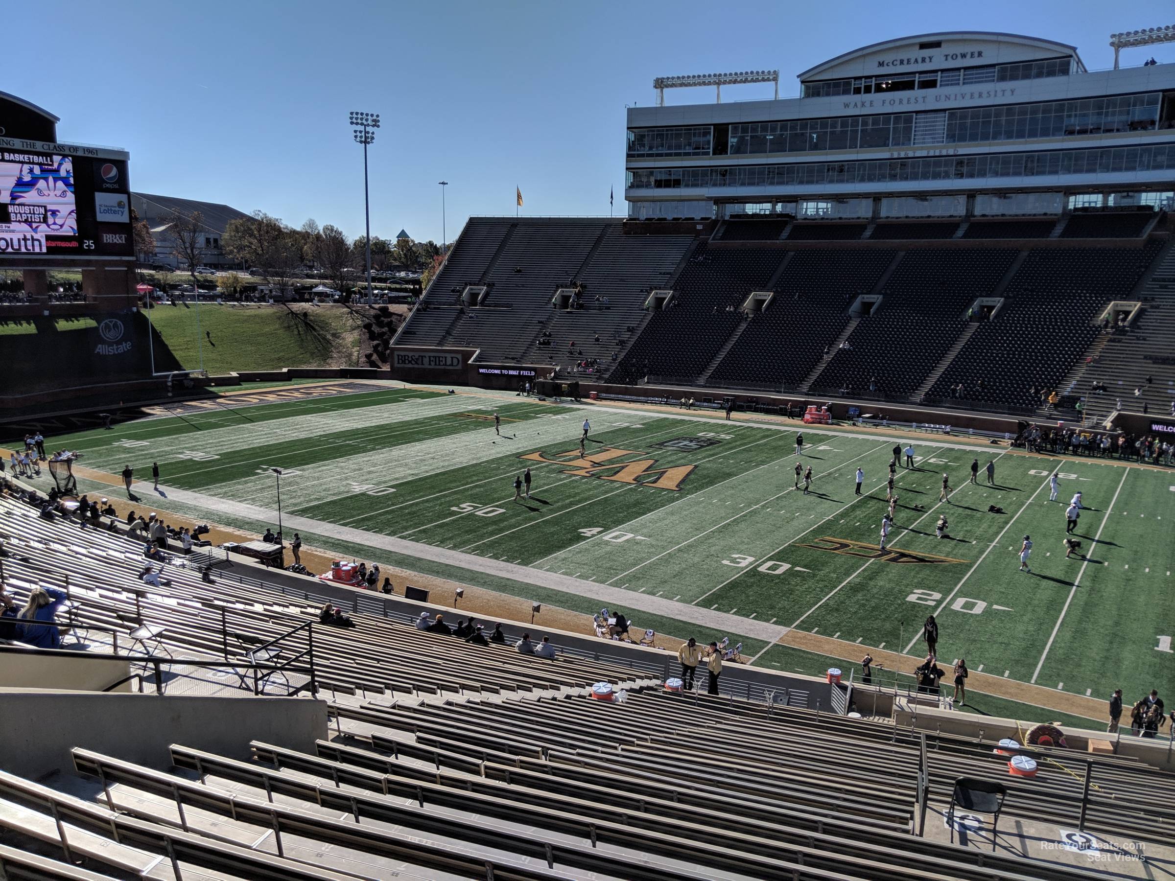 section 18, row pp seat view  - allegacy federal credit union stadium