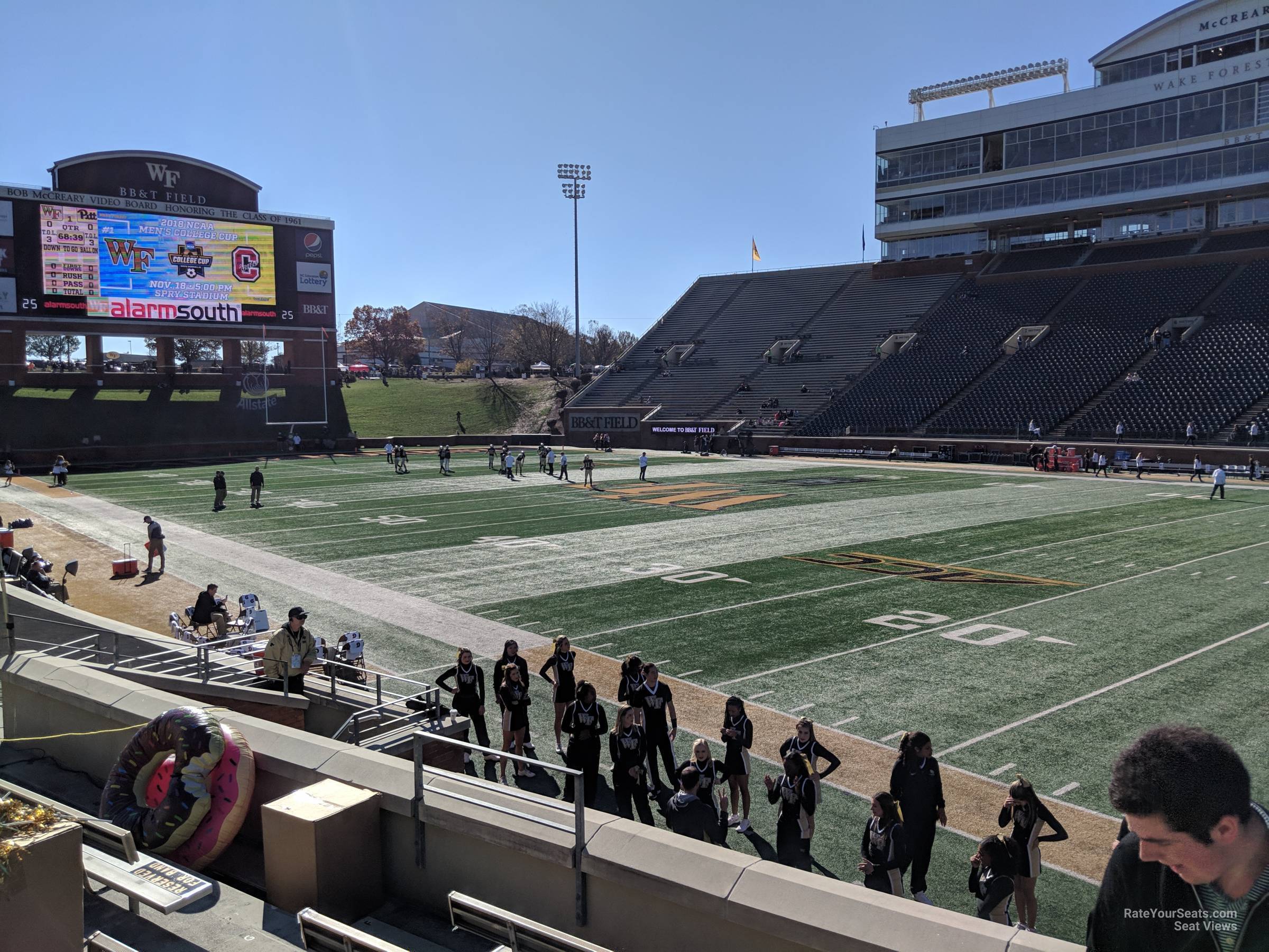 section 19, row l seat view  - truist field