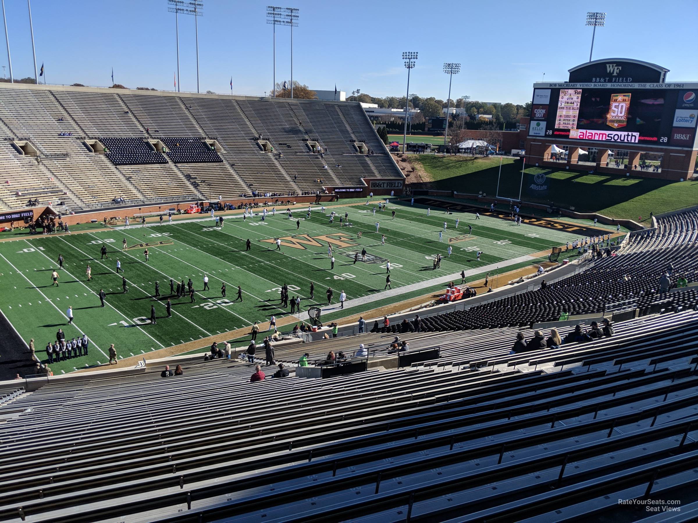 section 2, row hhh seat view  - allegacy federal credit union stadium