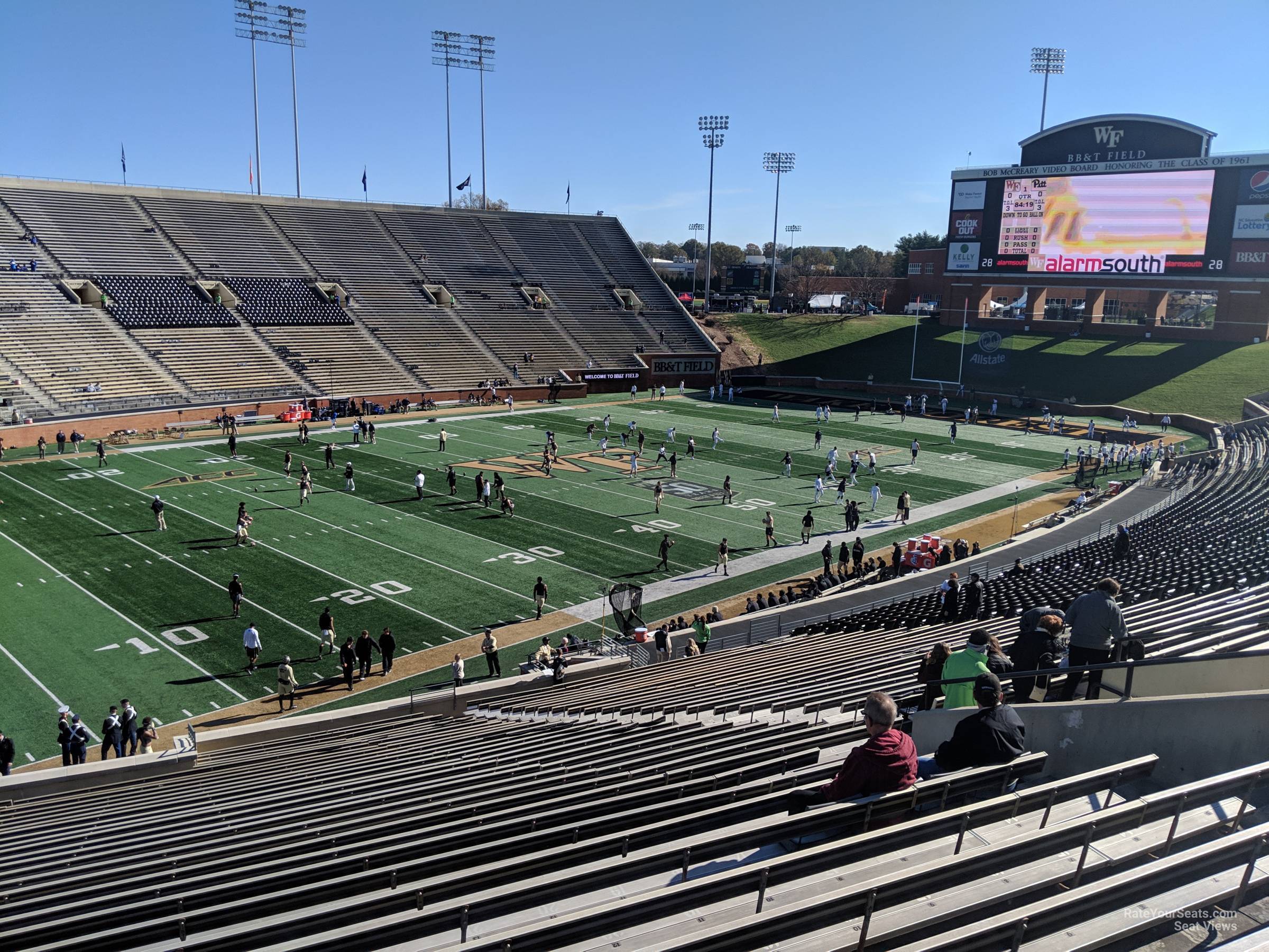 section 2, row oo seat view  - allegacy federal credit union stadium