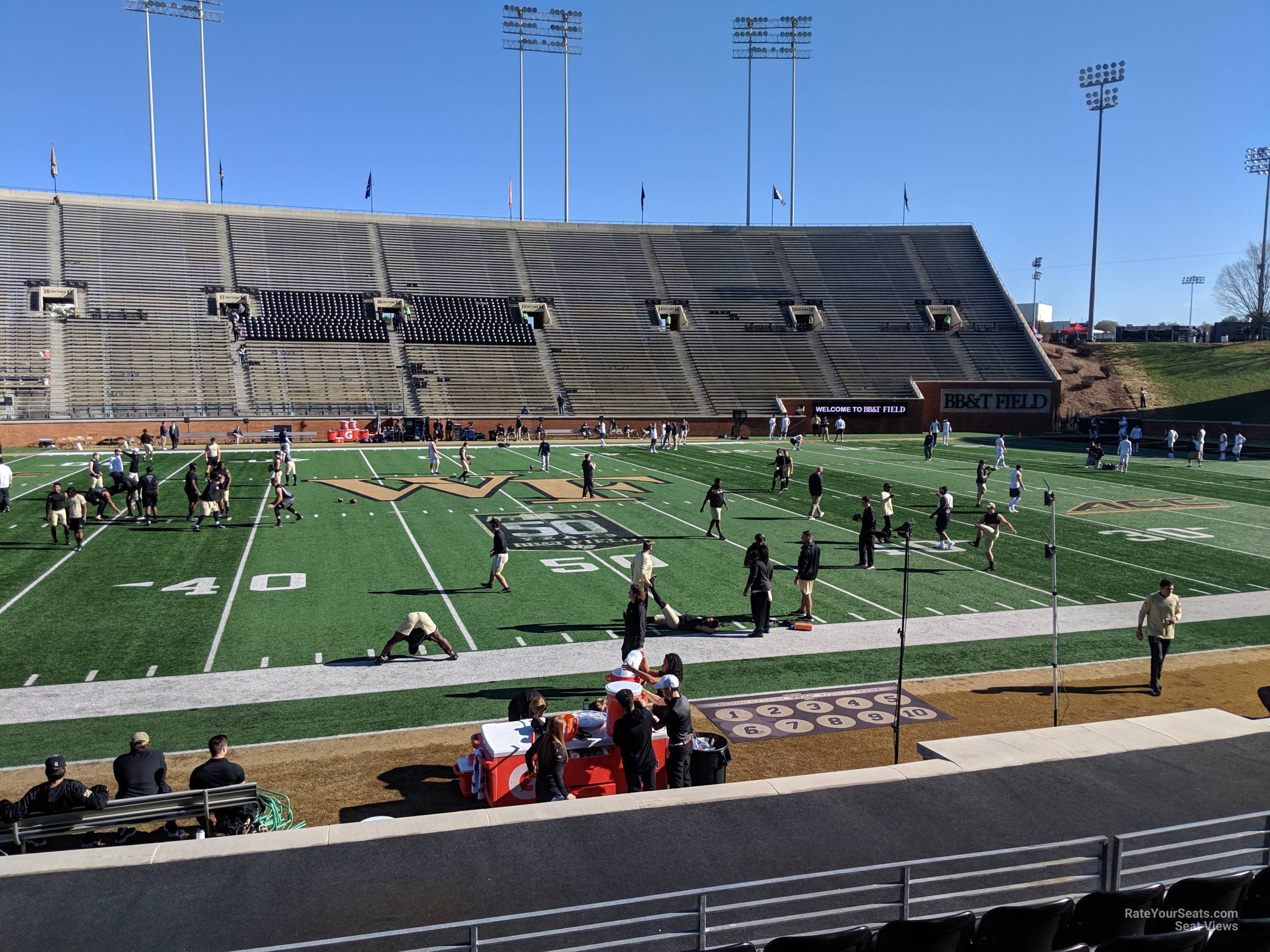 section 5, row l seat view  - allegacy federal credit union stadium