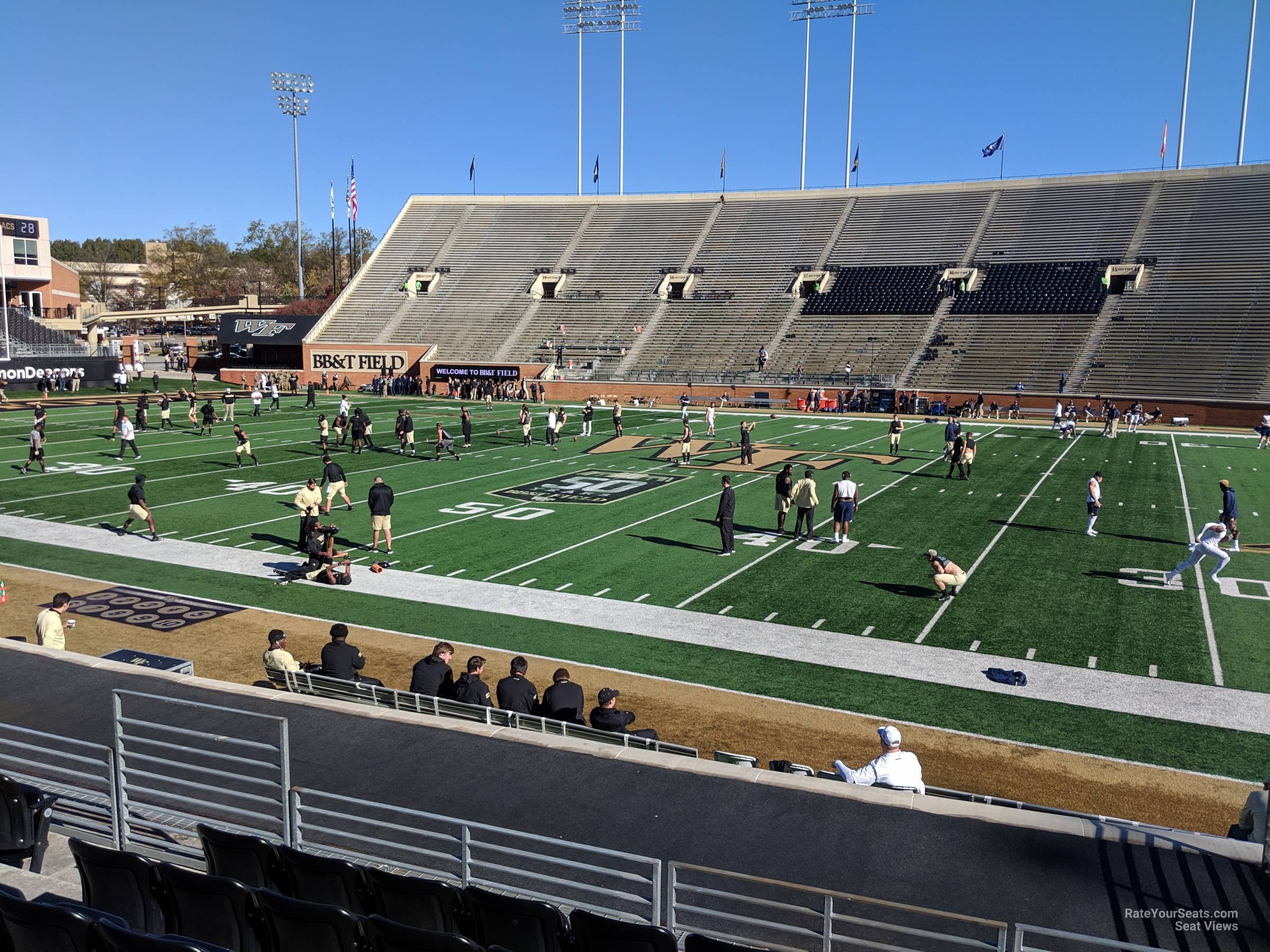 section 7, row l seat view  - allegacy federal credit union stadium
