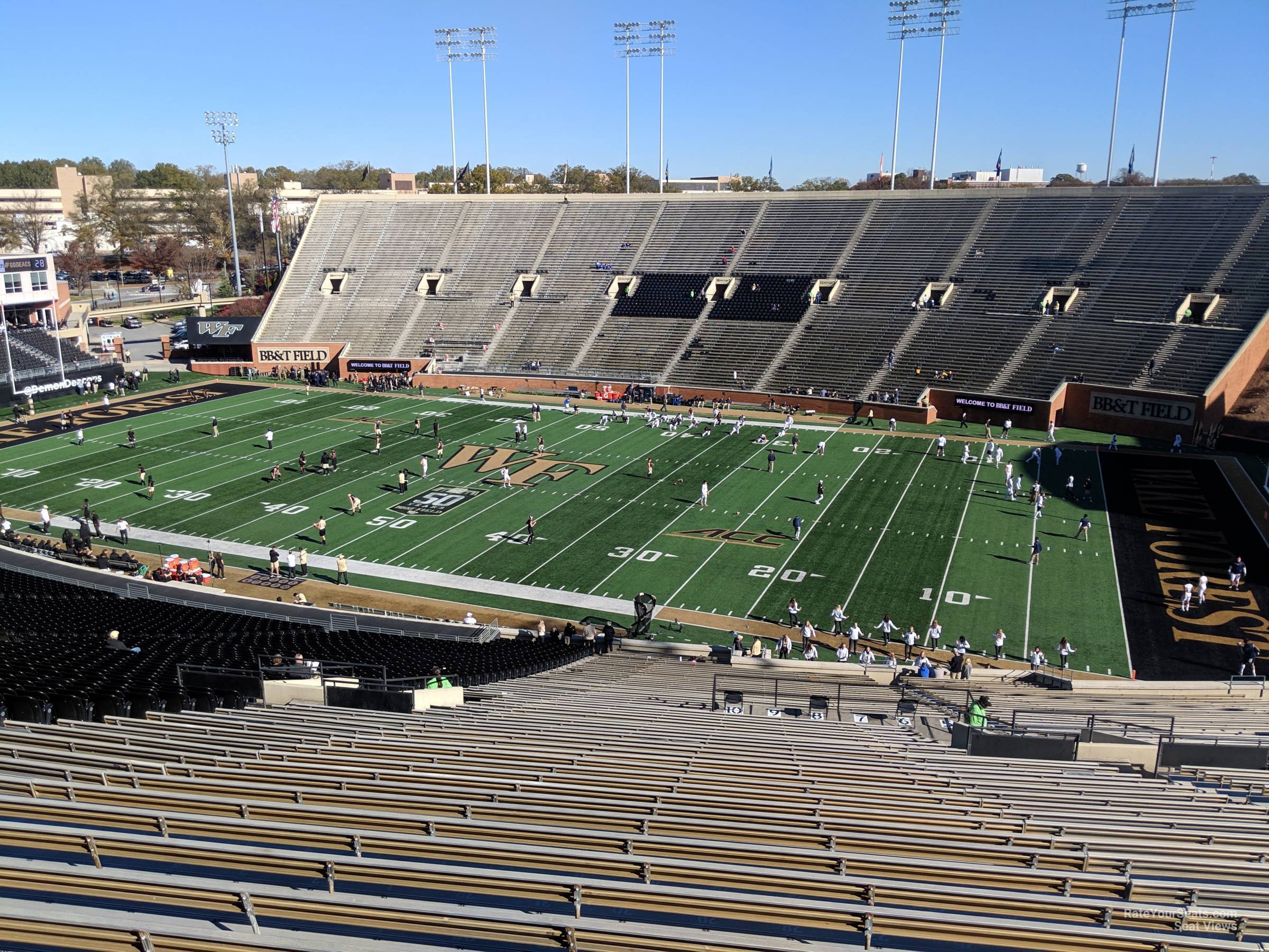section 8, row hhh seat view  - allegacy federal credit union stadium