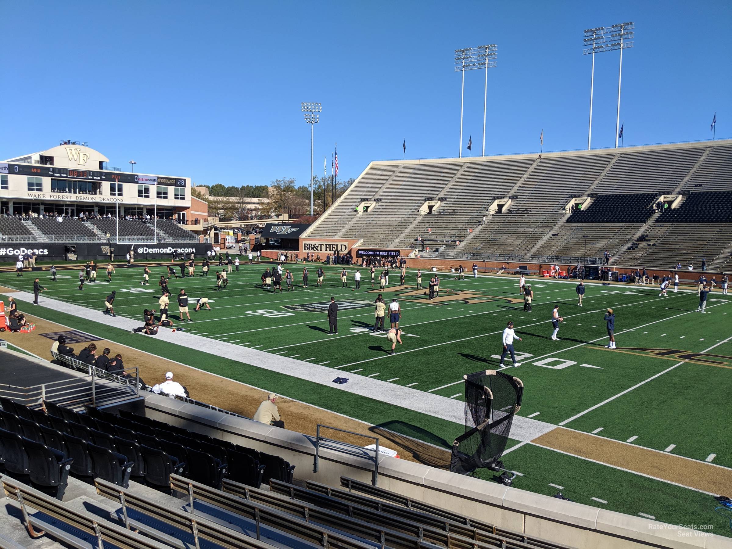 section 8, row l seat view  - allegacy federal credit union stadium