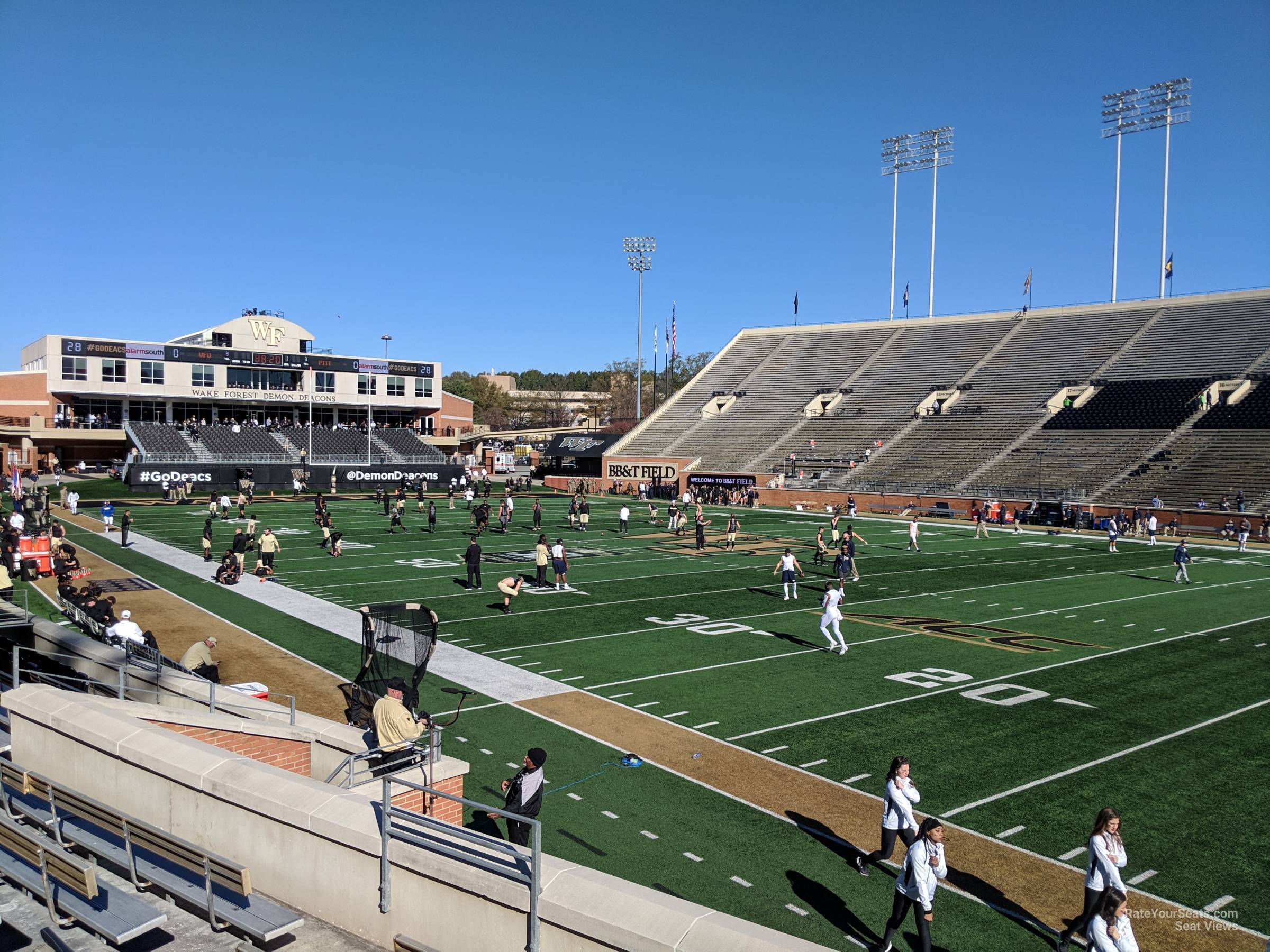 section 9, row l seat view  - allegacy federal credit union stadium