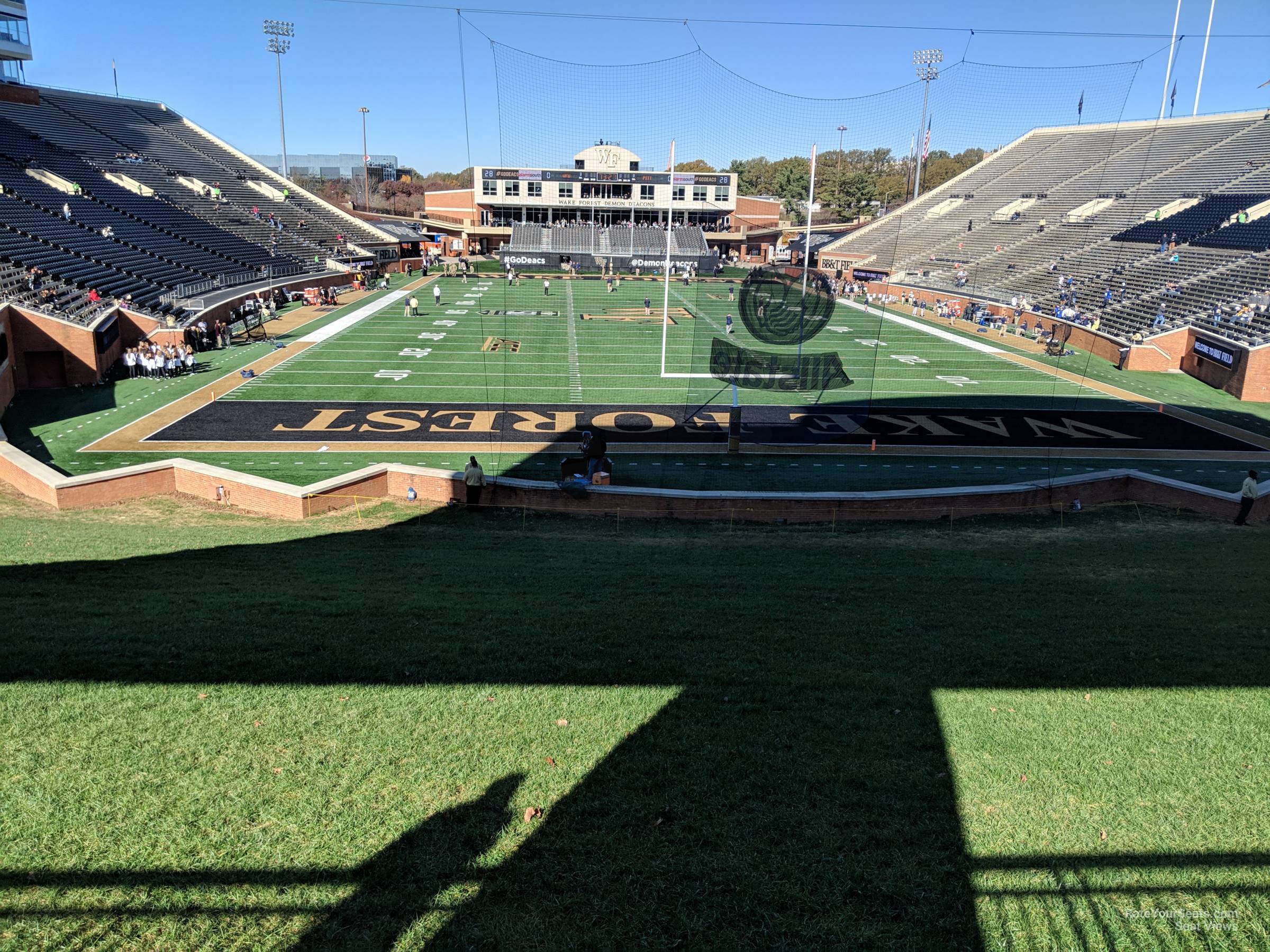 deacon hill seat view  - allegacy federal credit union stadium