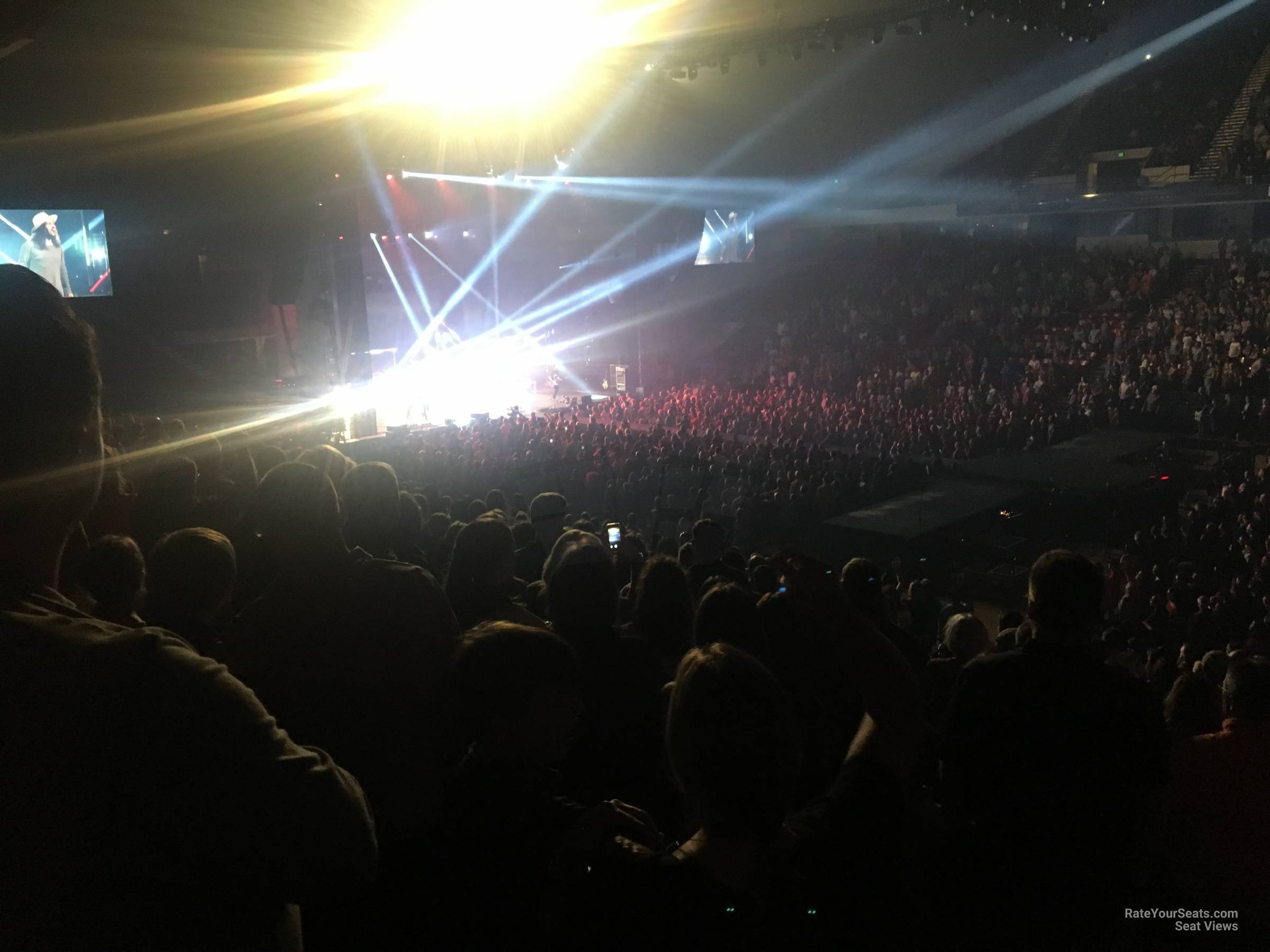 section 127, row x seat view  for concert - legacy arena at the bjcc