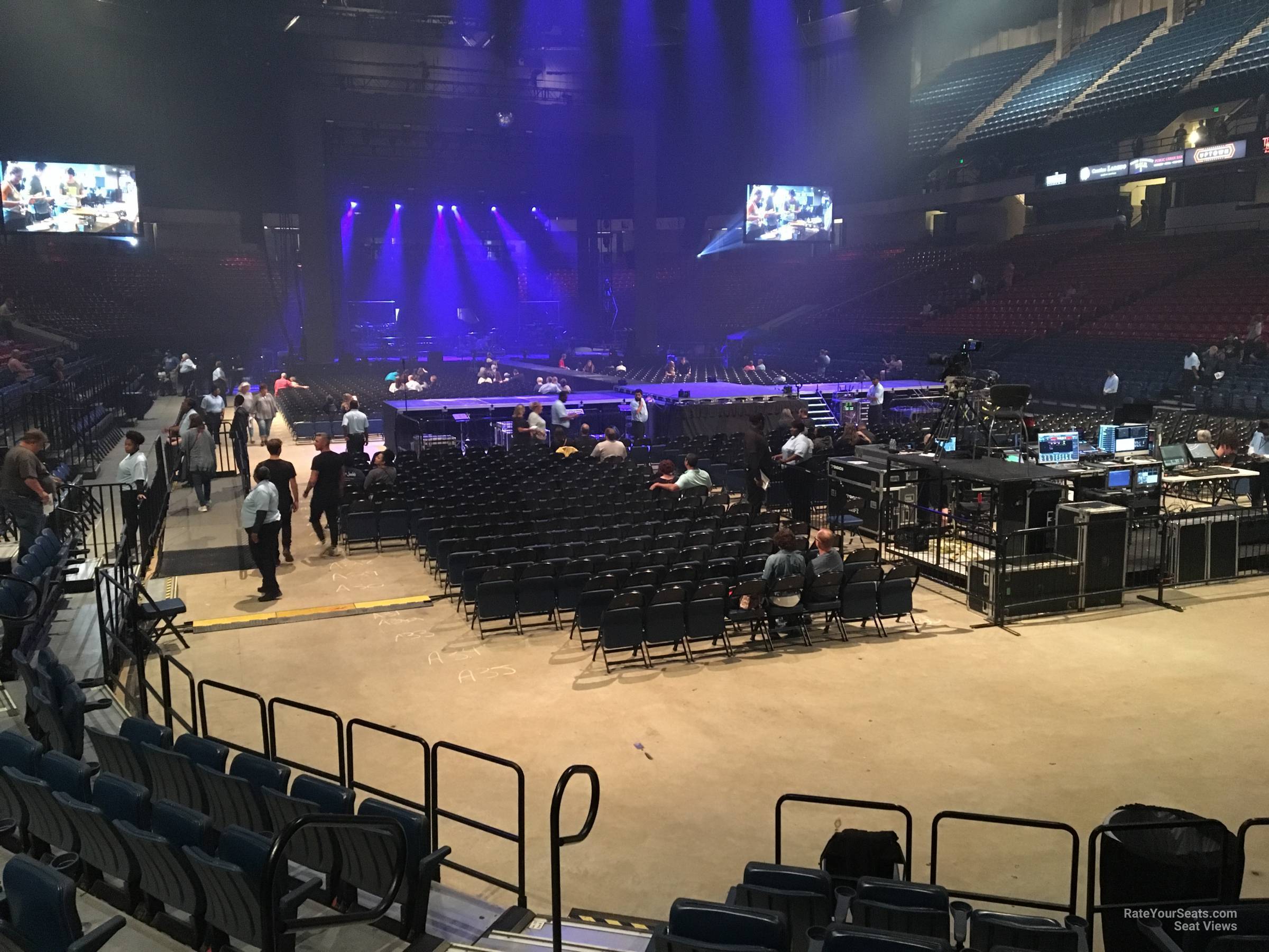 section 124, row h seat view  for concert - legacy arena at the bjcc