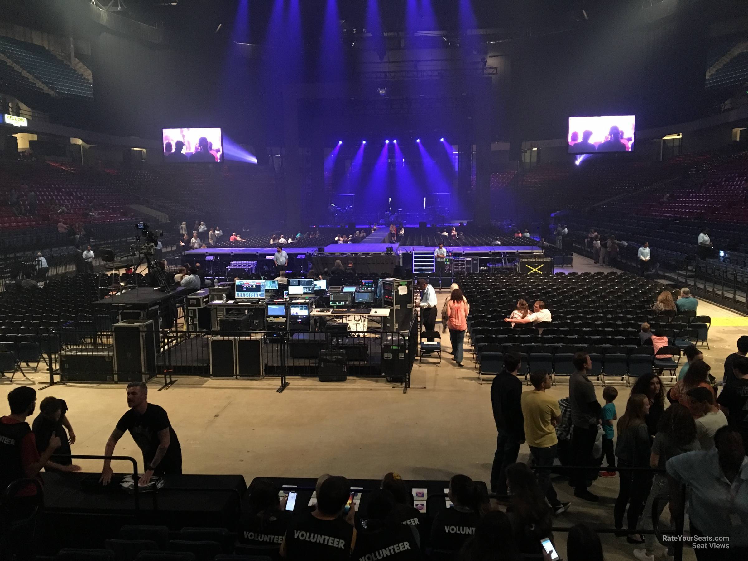 section 121, row h seat view  for concert - legacy arena at the bjcc