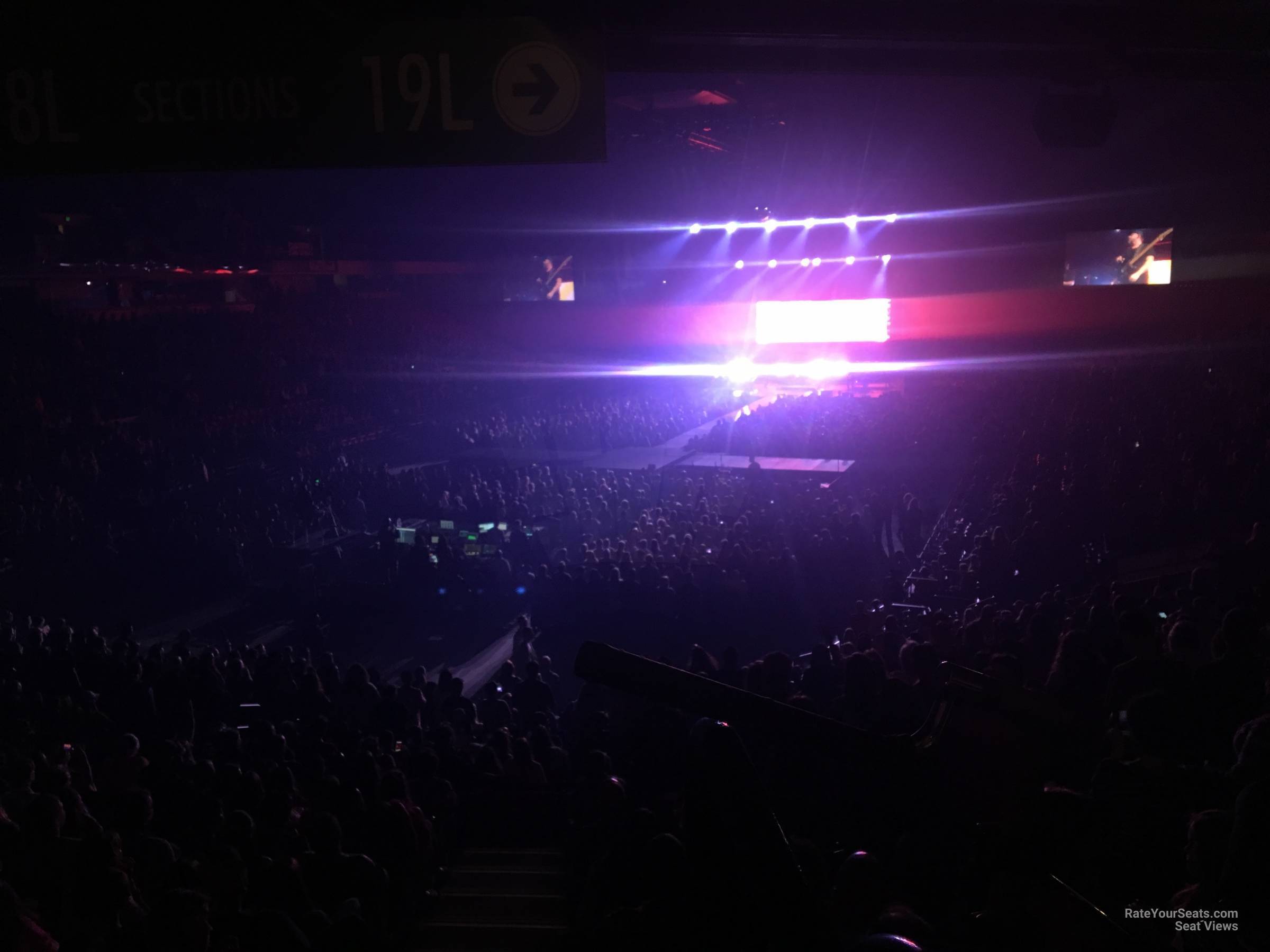 section 119, row x seat view  for concert - legacy arena at the bjcc