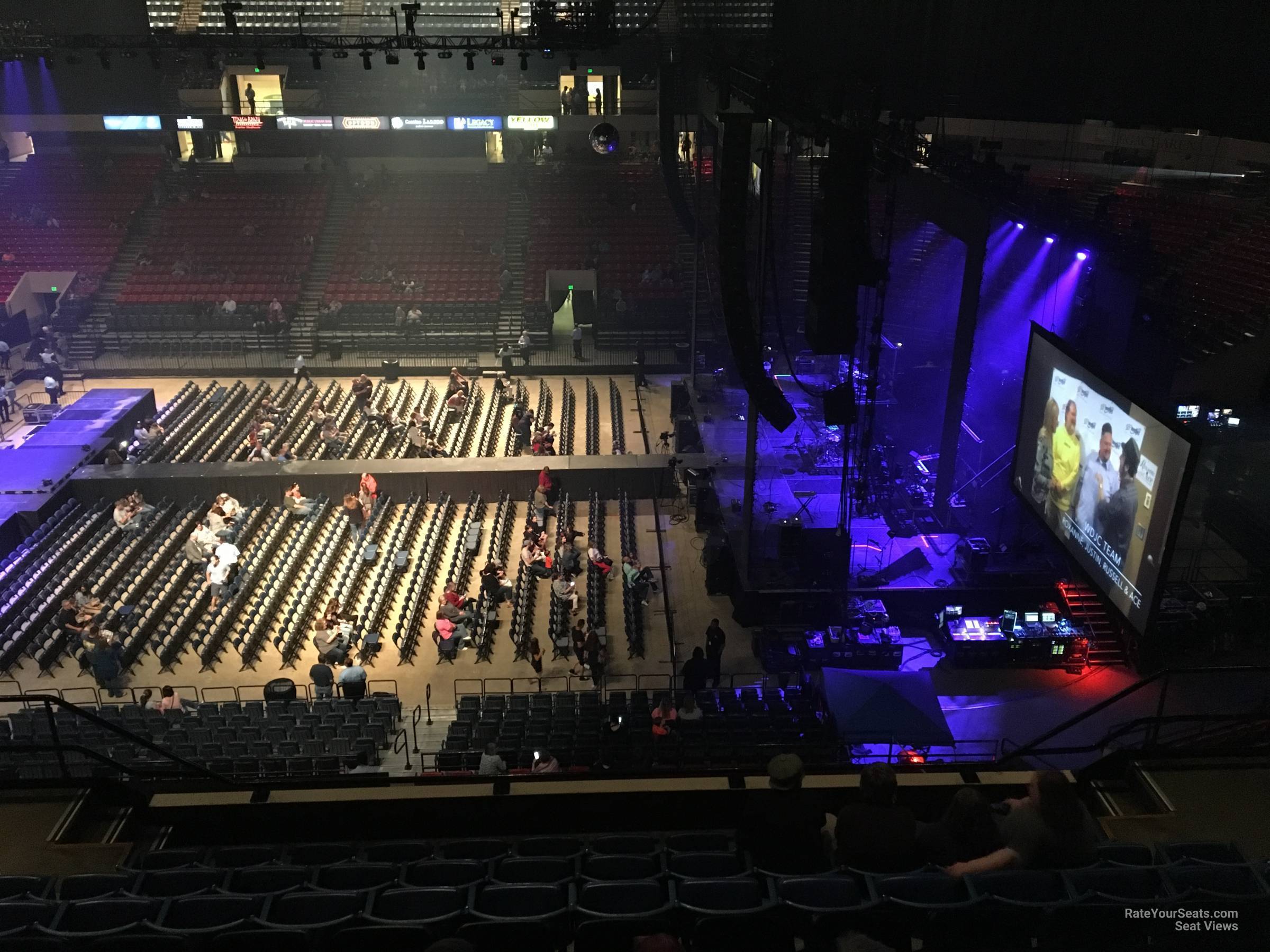 section 212, row j seat view for concert - legacy arena at the bjcc