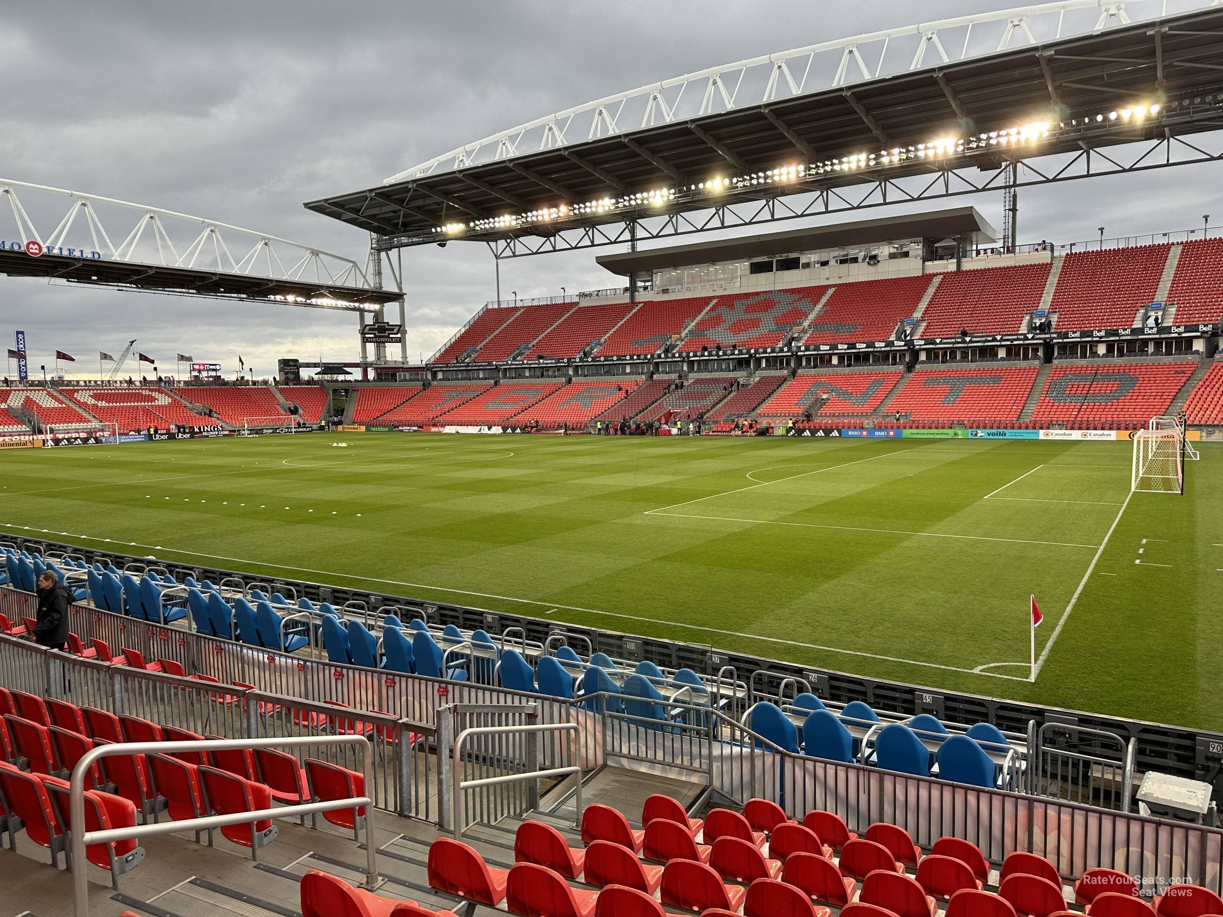 section 104, row 10 seat view  - bmo field