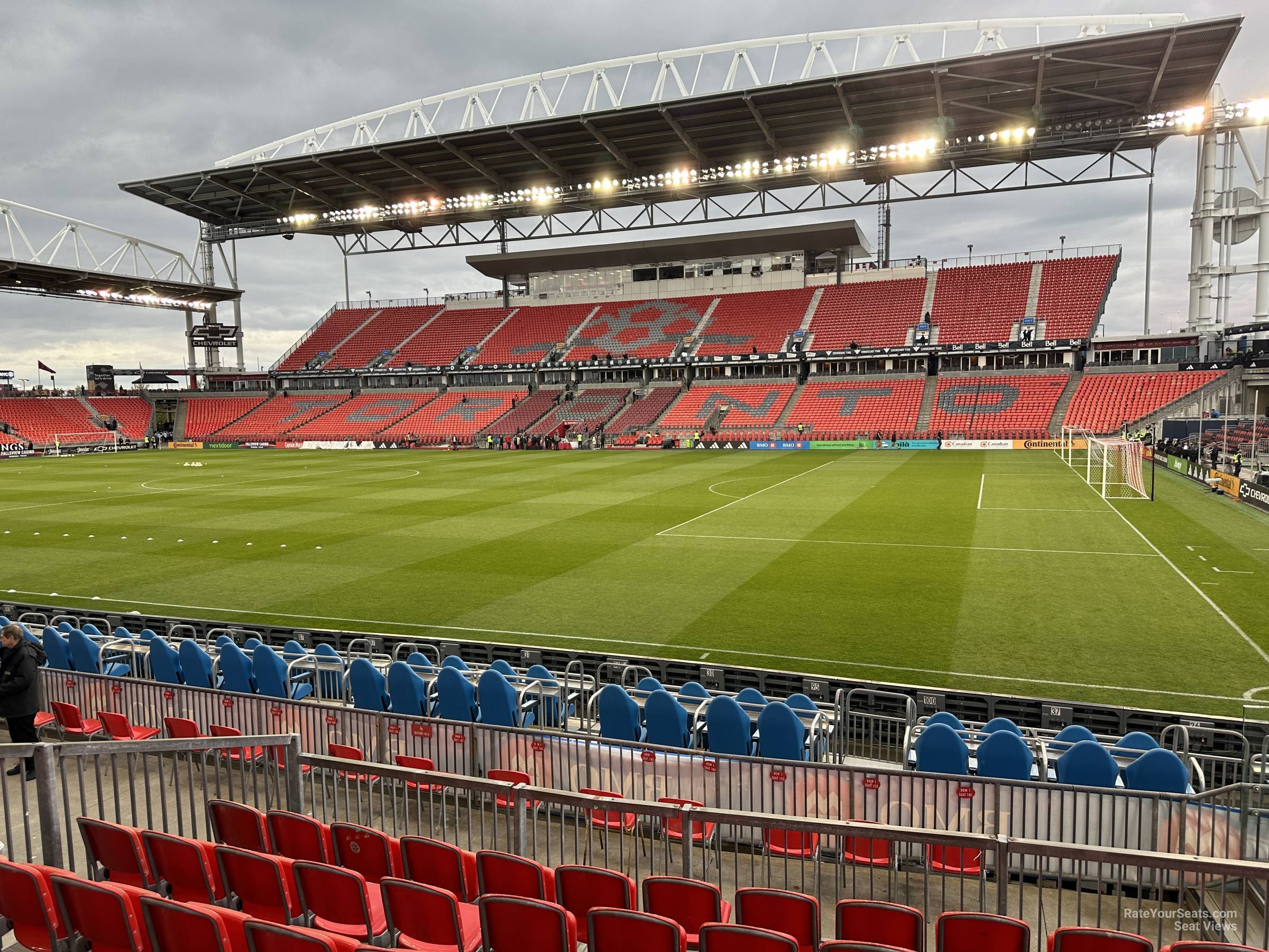 section 105, row 10 seat view  - bmo field