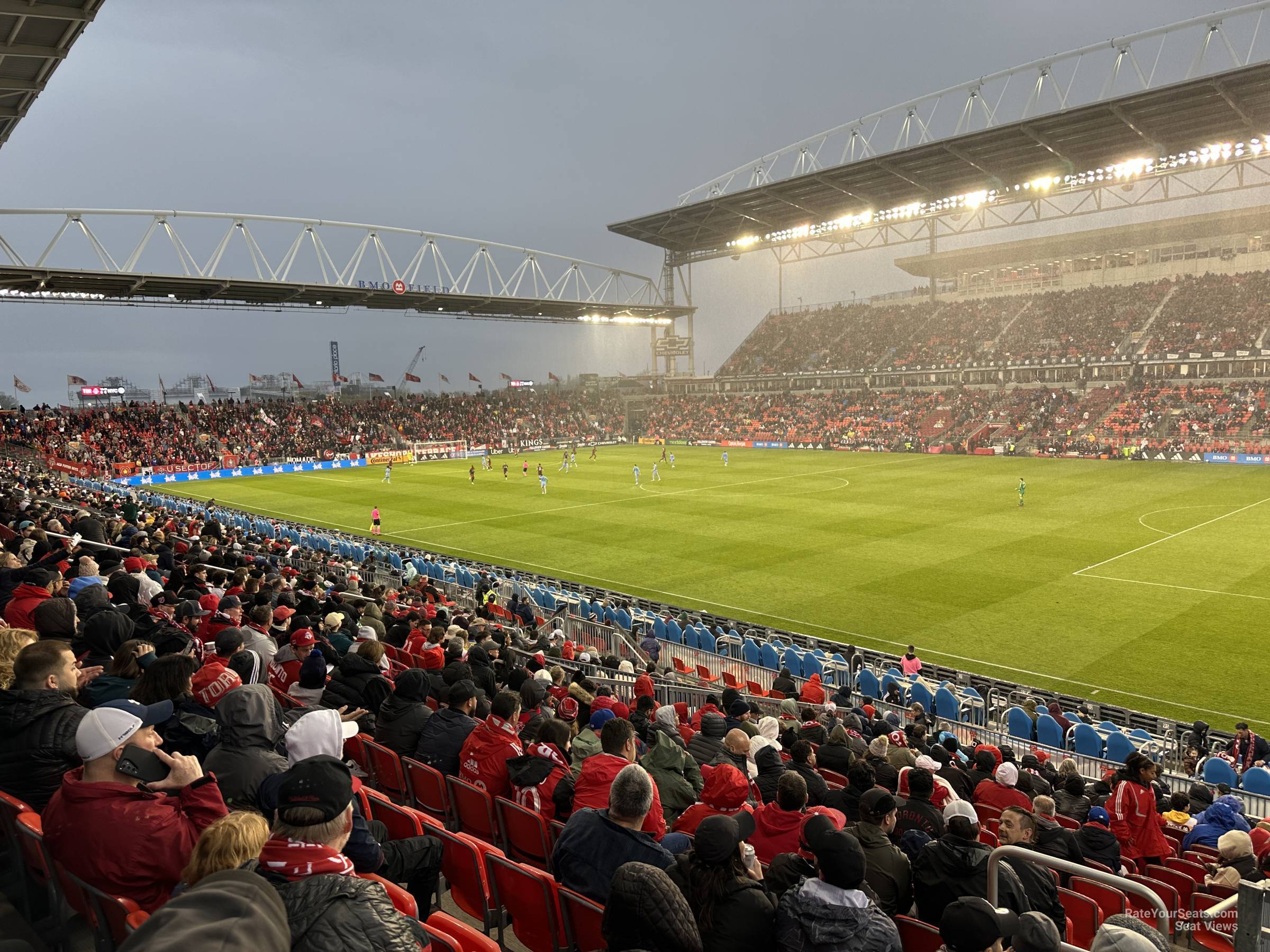 section 105, row 20 seat view  - bmo field