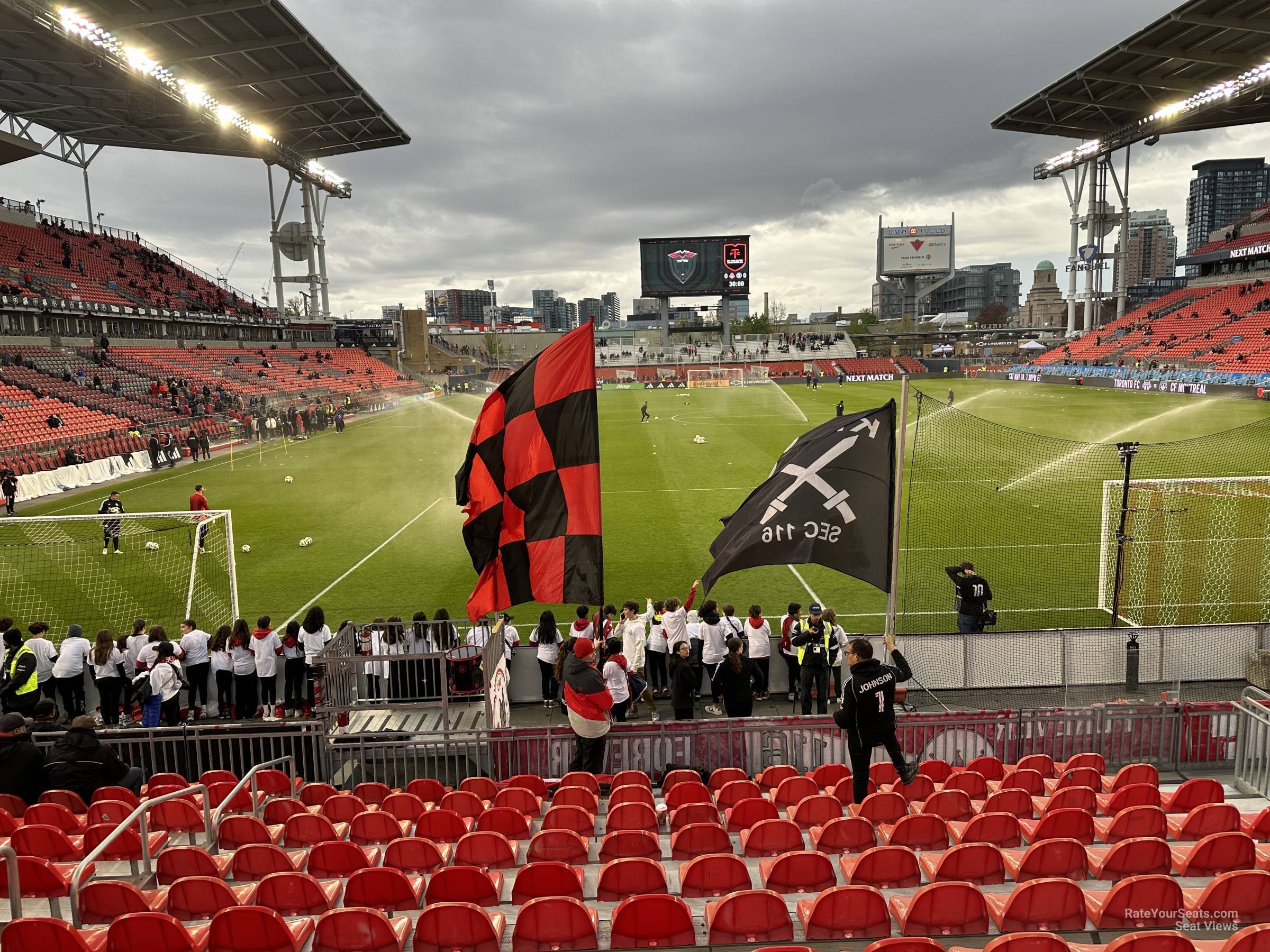 section 116, row 10 seat view  - bmo field