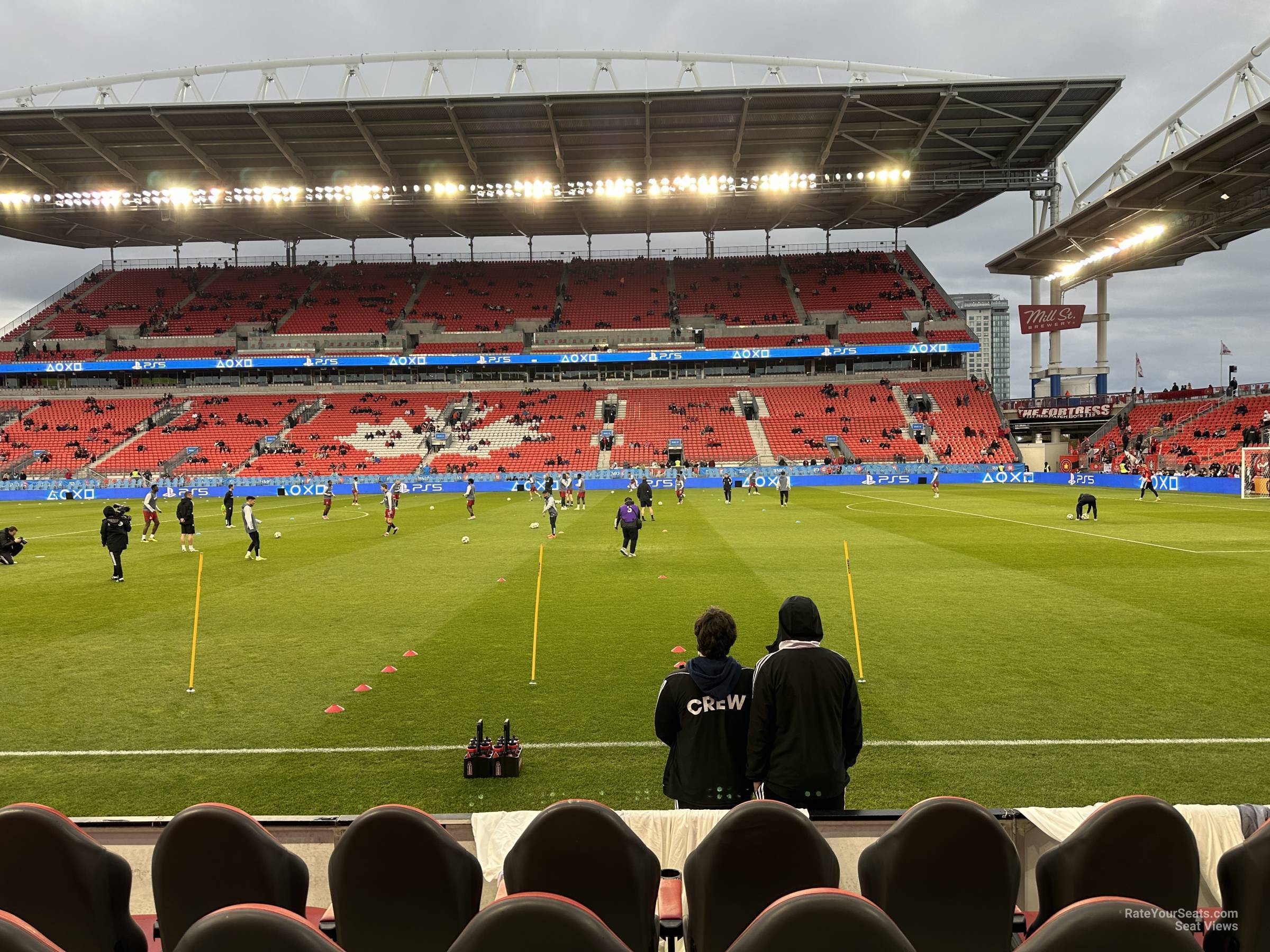 field seats sw, row 2 seat view  - bmo field