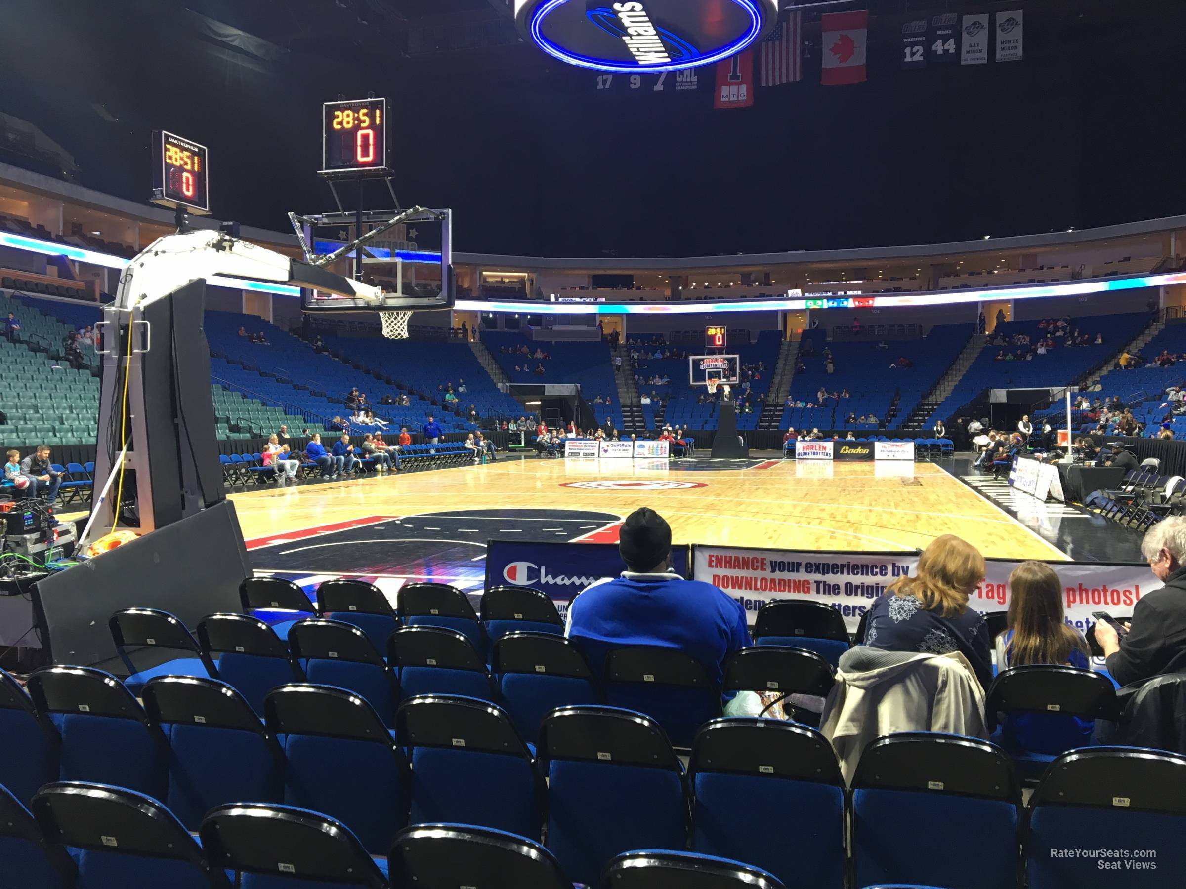 section 10, row 6 seat view  for basketball - bok center