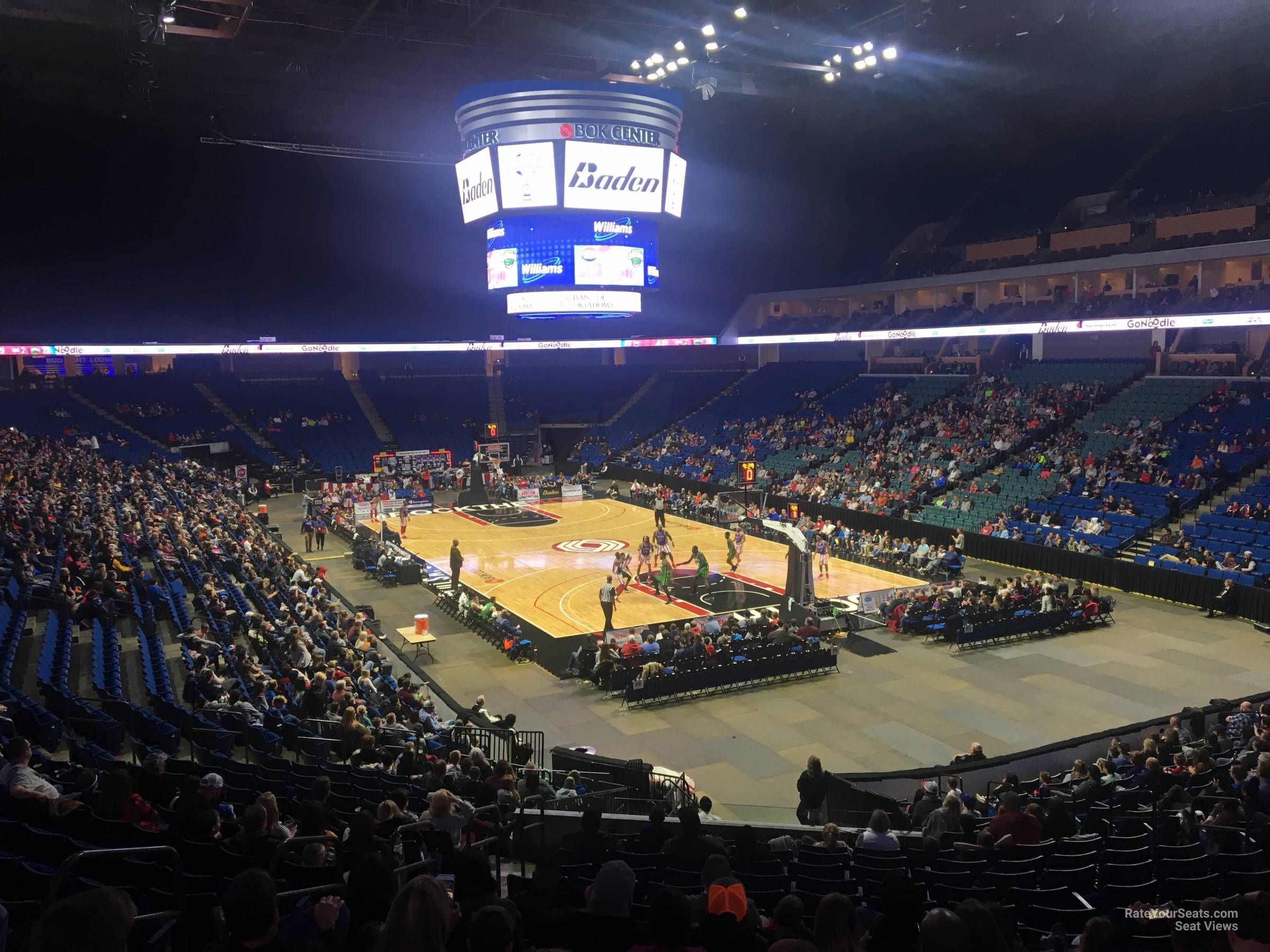 section 103, row x seat view  for basketball - bok center