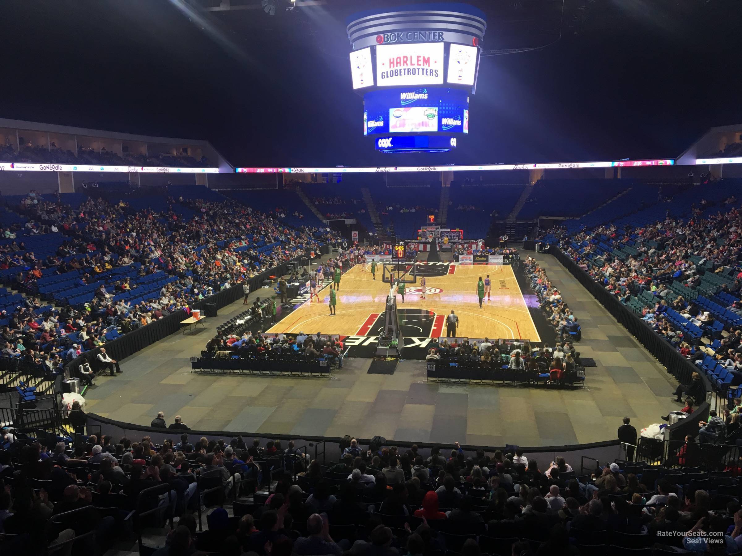 section 105, row x seat view  for basketball - bok center