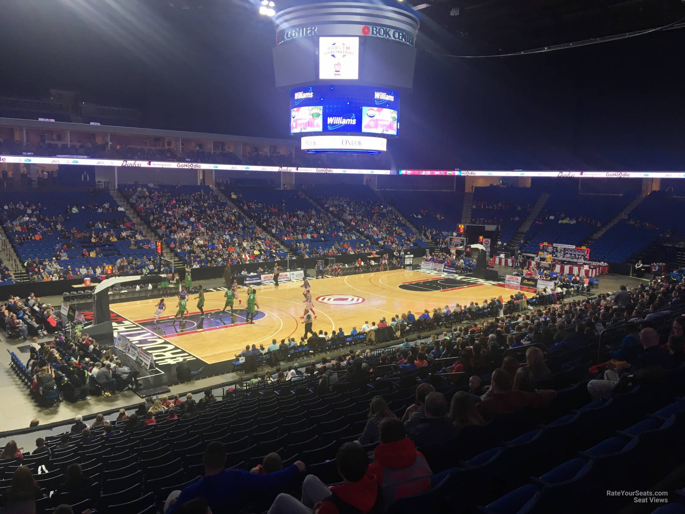 section 108, row x seat view  for basketball - bok center