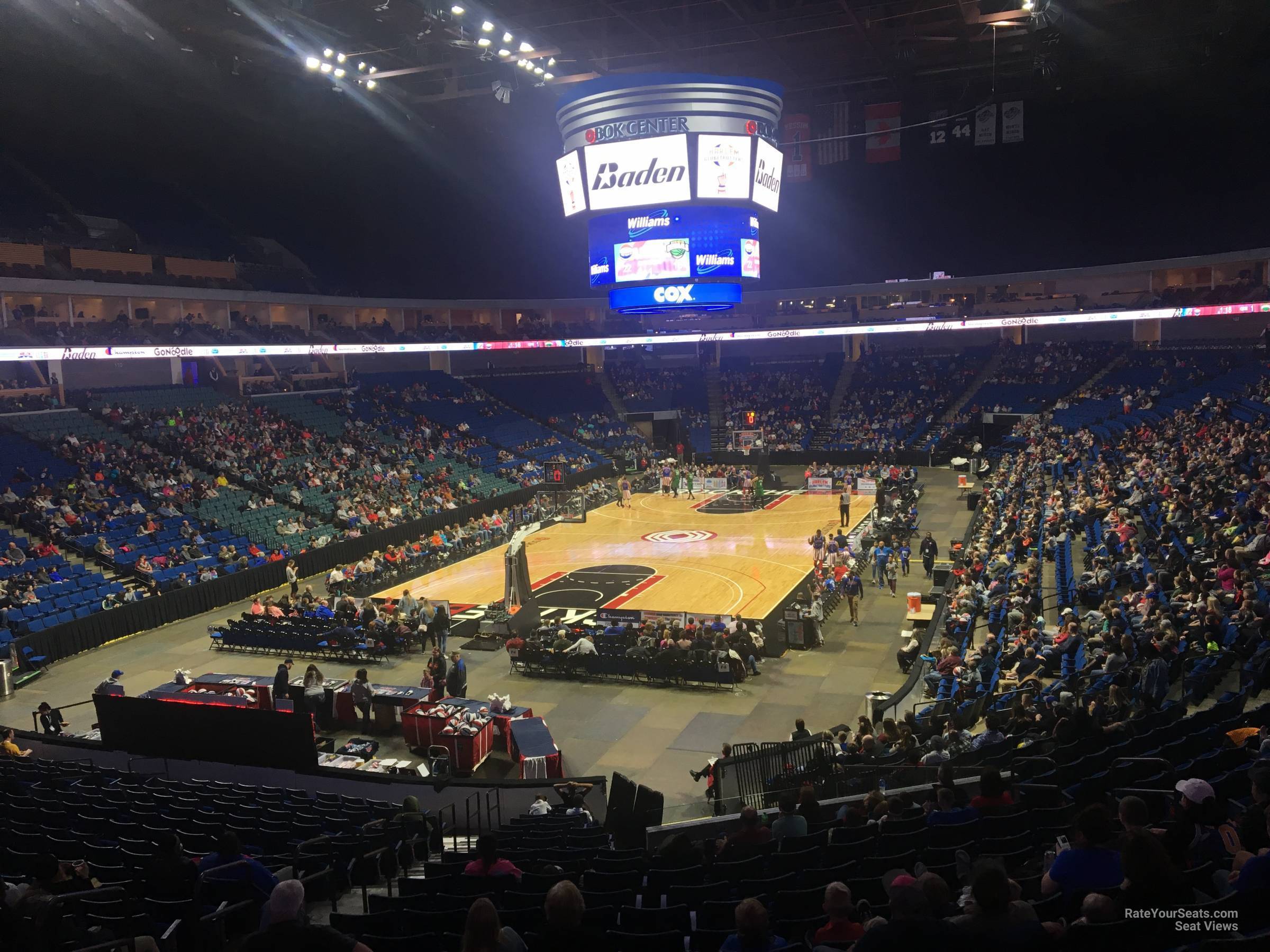 section 117, row x seat view  for basketball - bok center