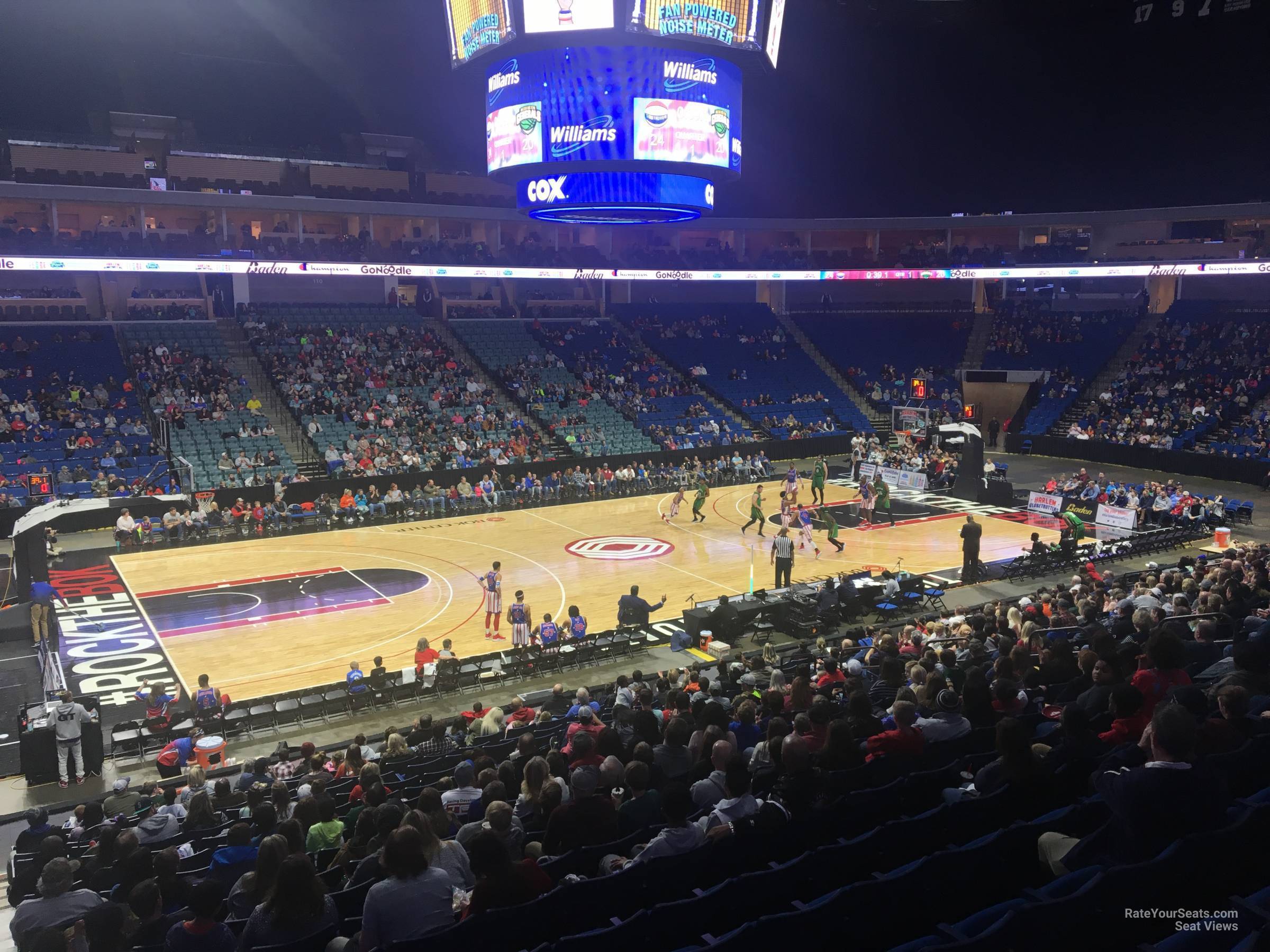 section 120, row x seat view  for basketball - bok center