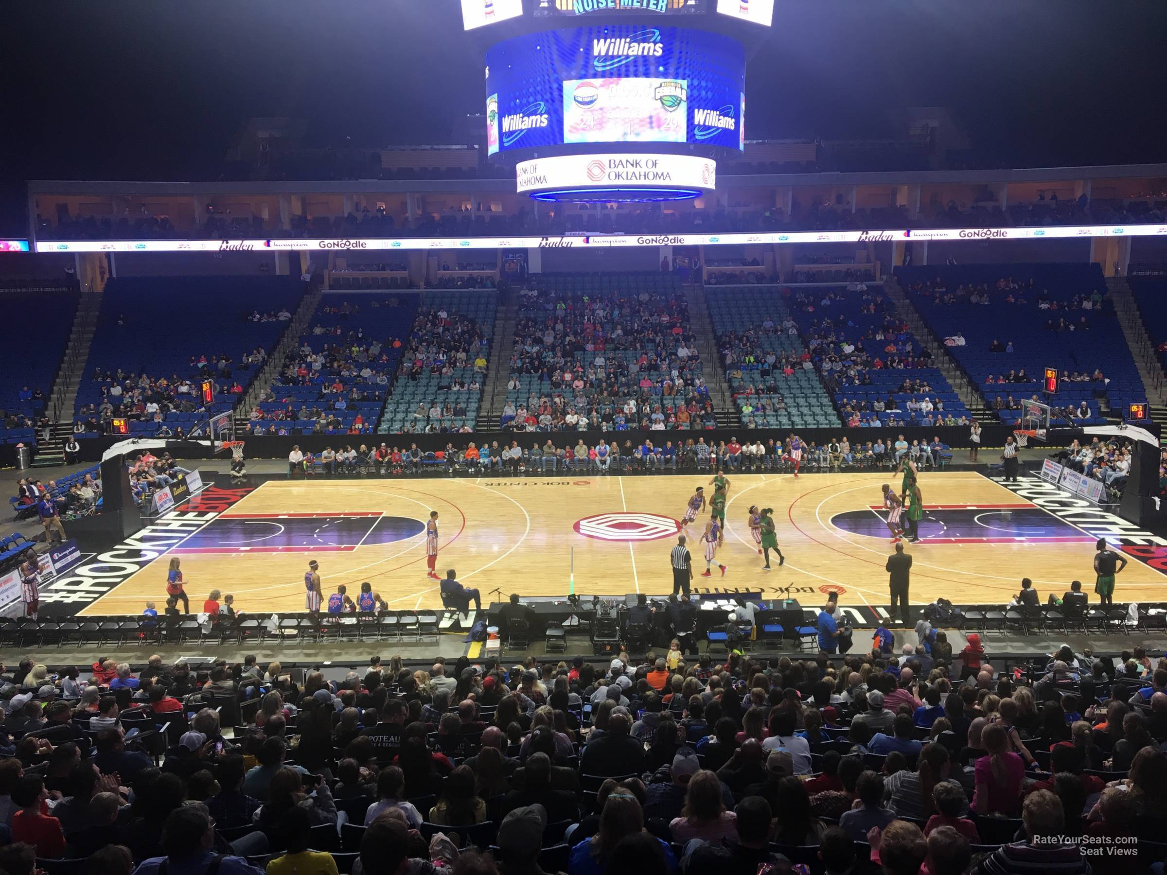 section 121, row x seat view  for basketball - bok center