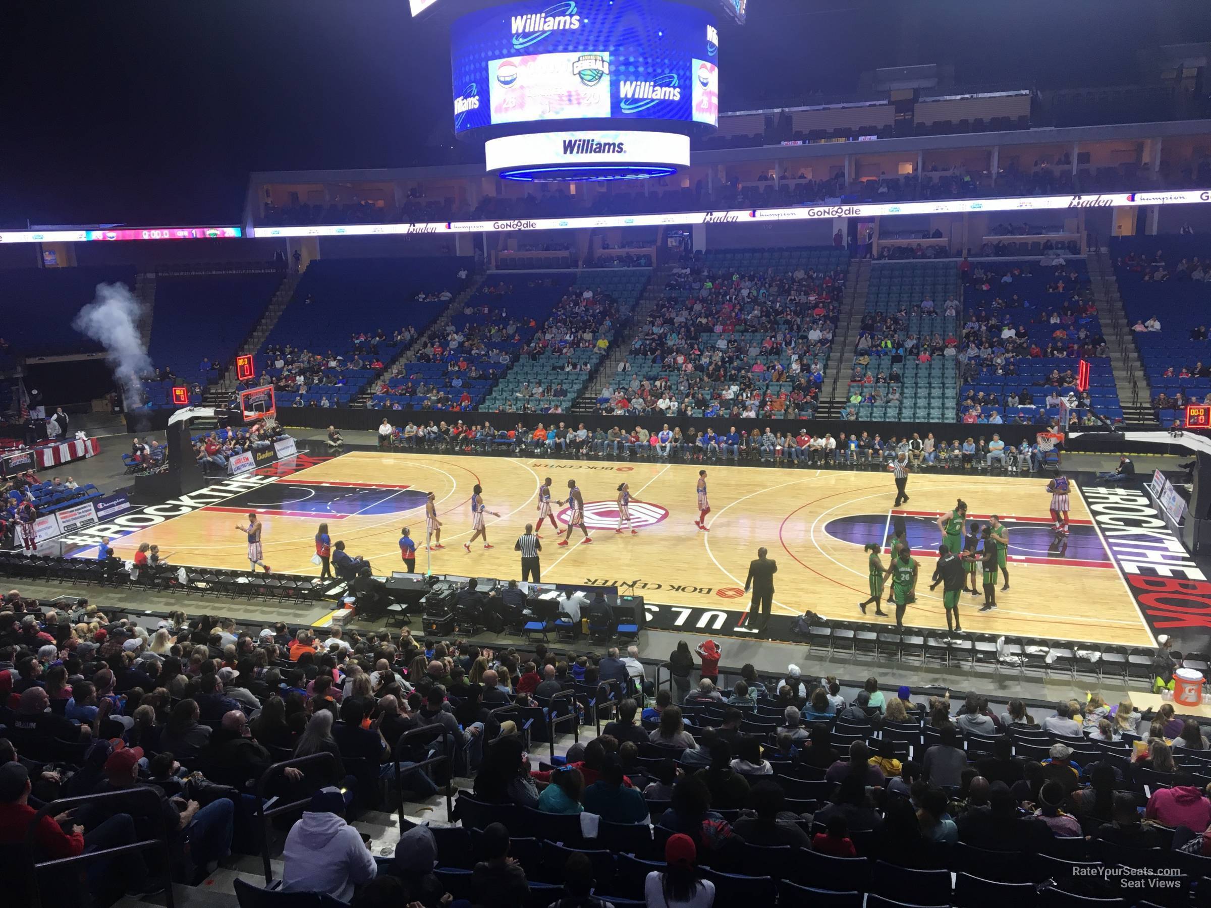 section 122, row x seat view  for basketball - bok center