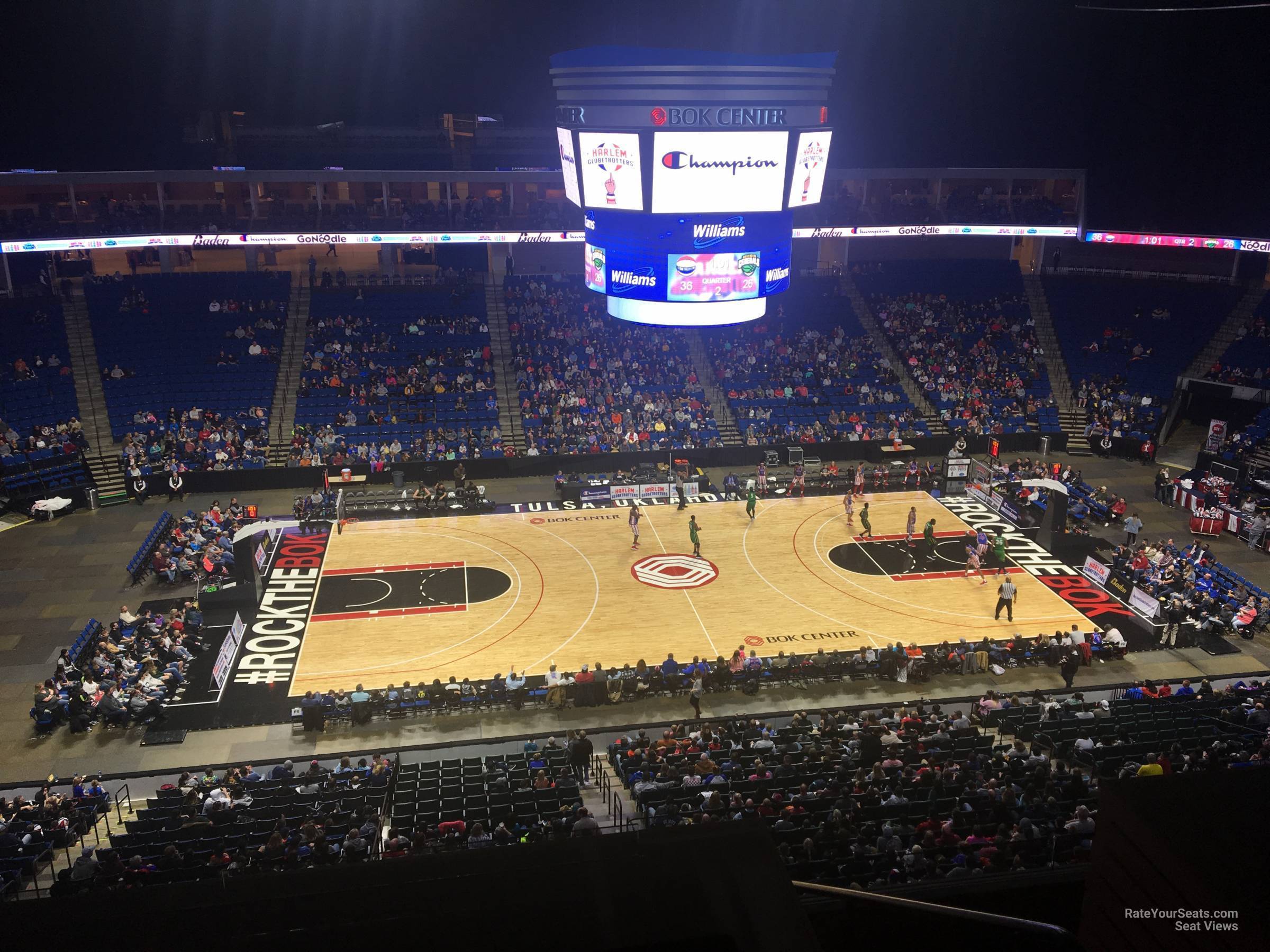 section 312, row f seat view  for basketball - bok center