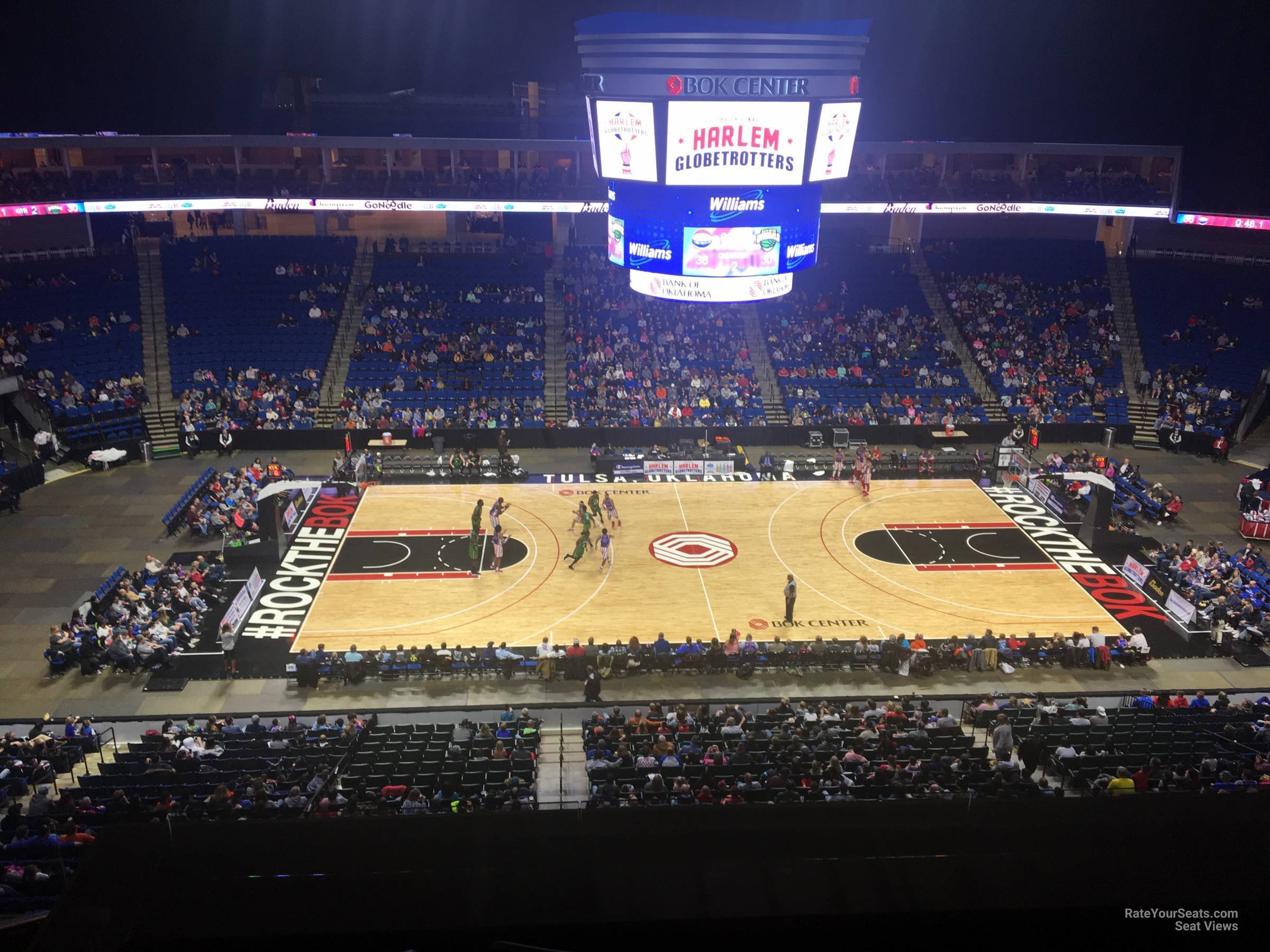 section 313, row f seat view  for basketball - bok center