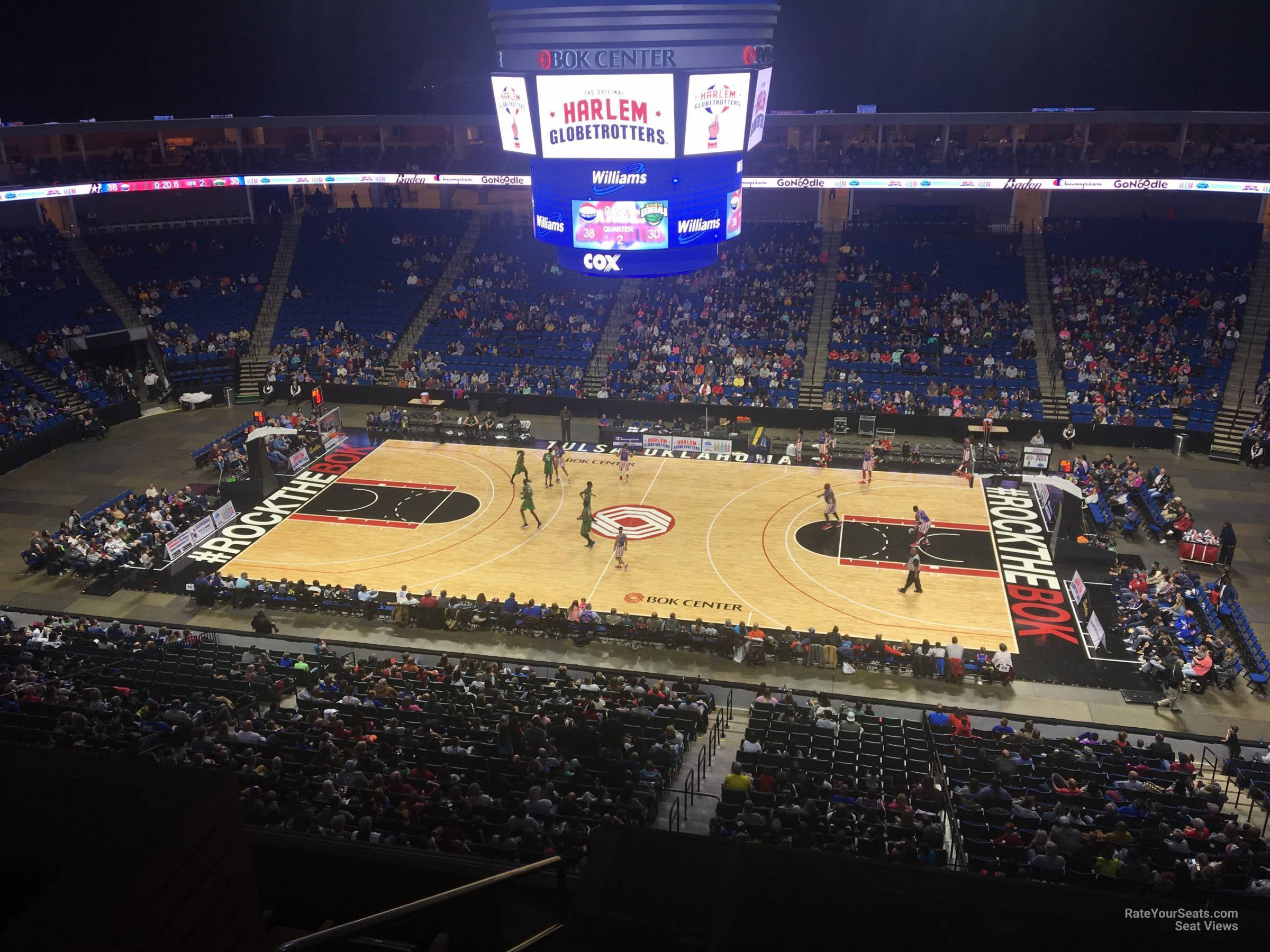 section 314, row f seat view  for basketball - bok center