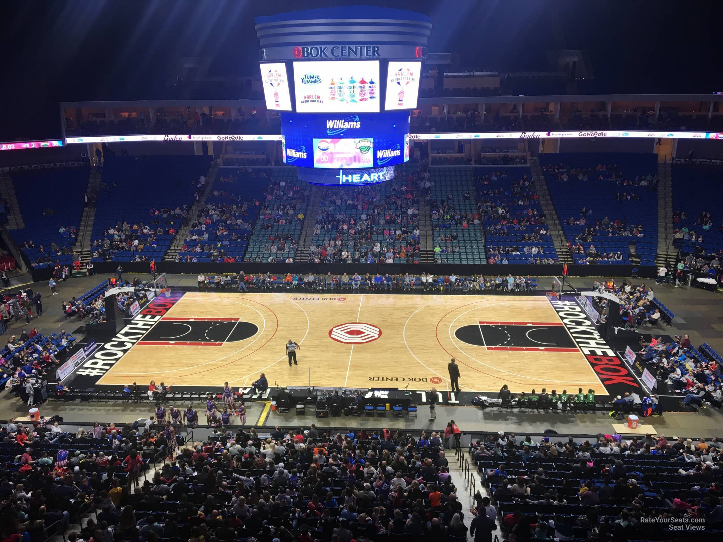 section 327, row f seat view  for basketball - bok center