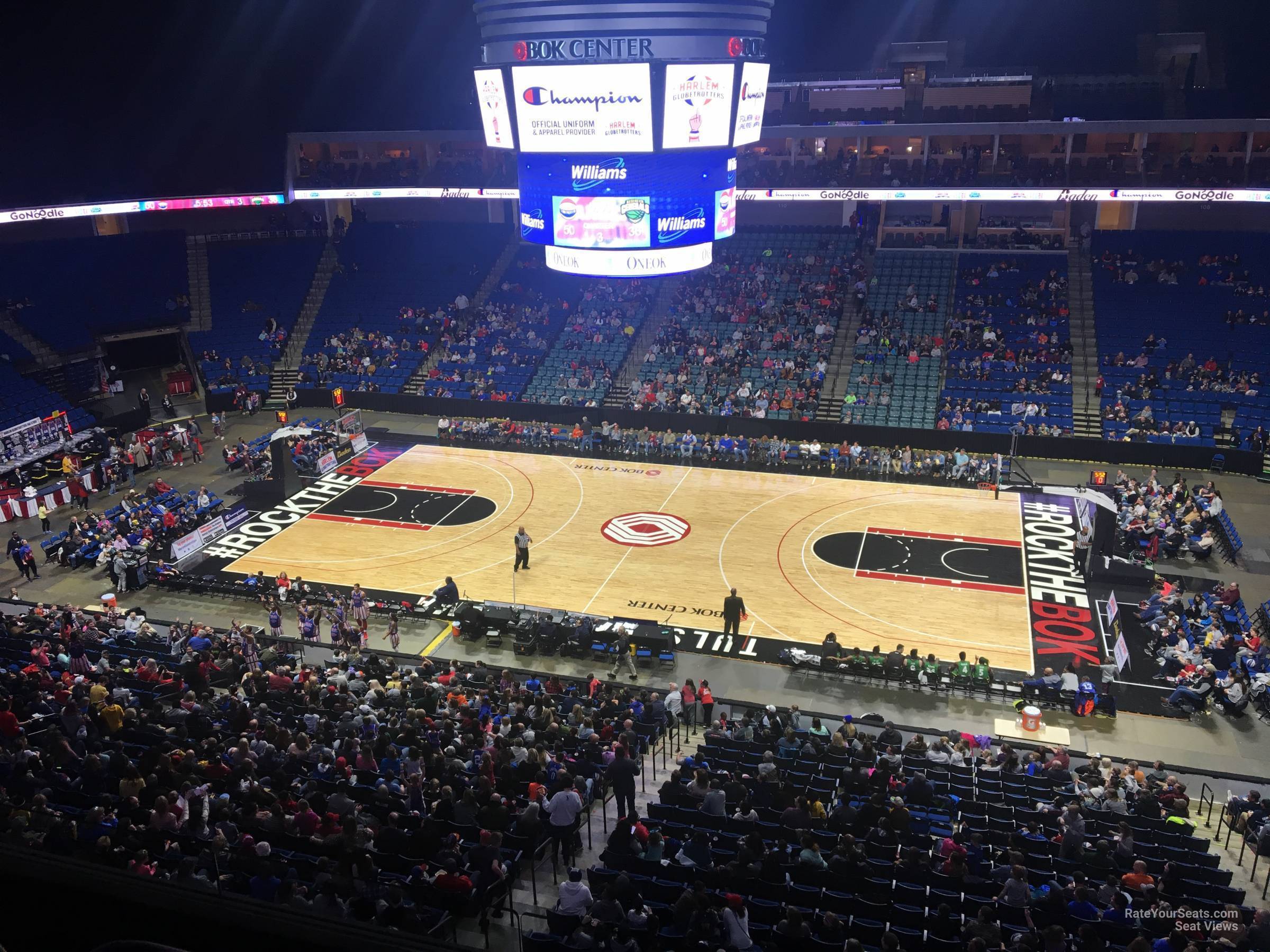 section 328, row f seat view  for basketball - bok center