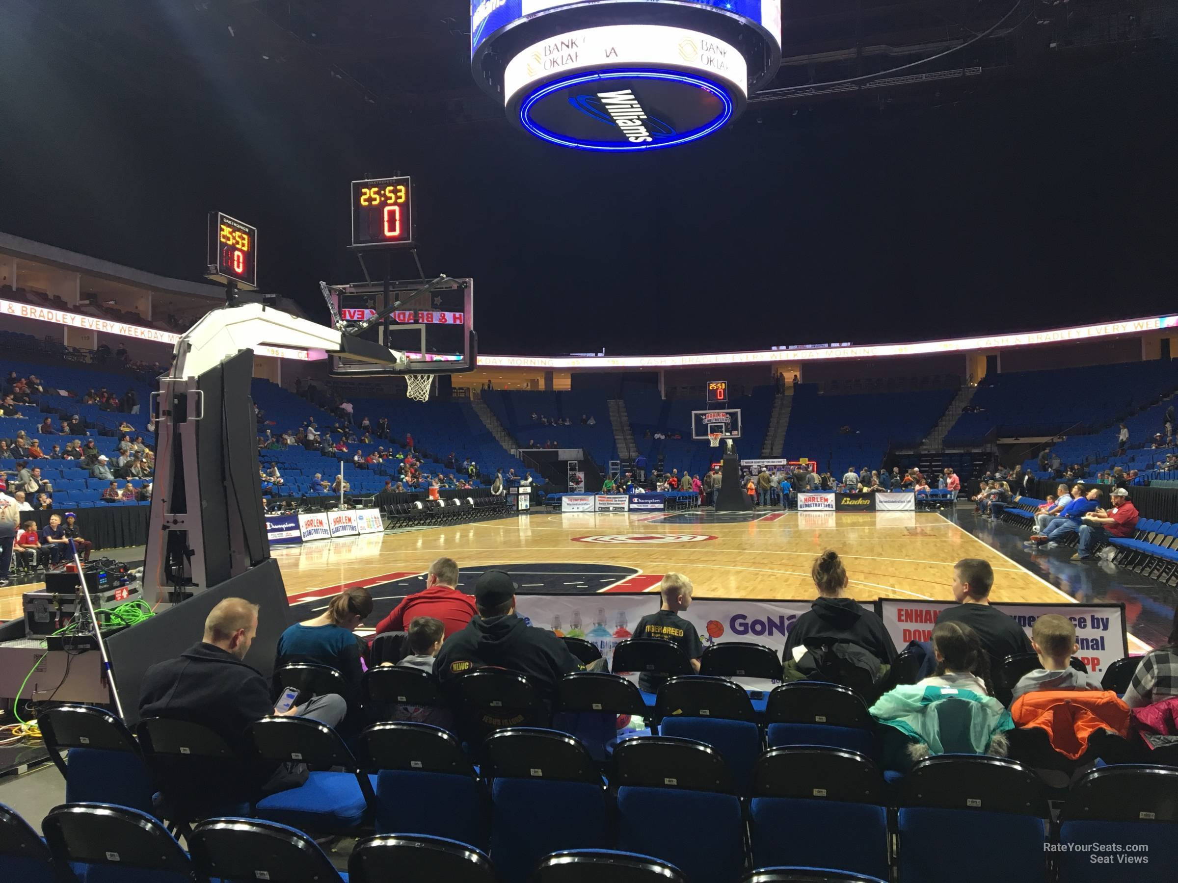 section 5, row 6 seat view  for basketball - bok center