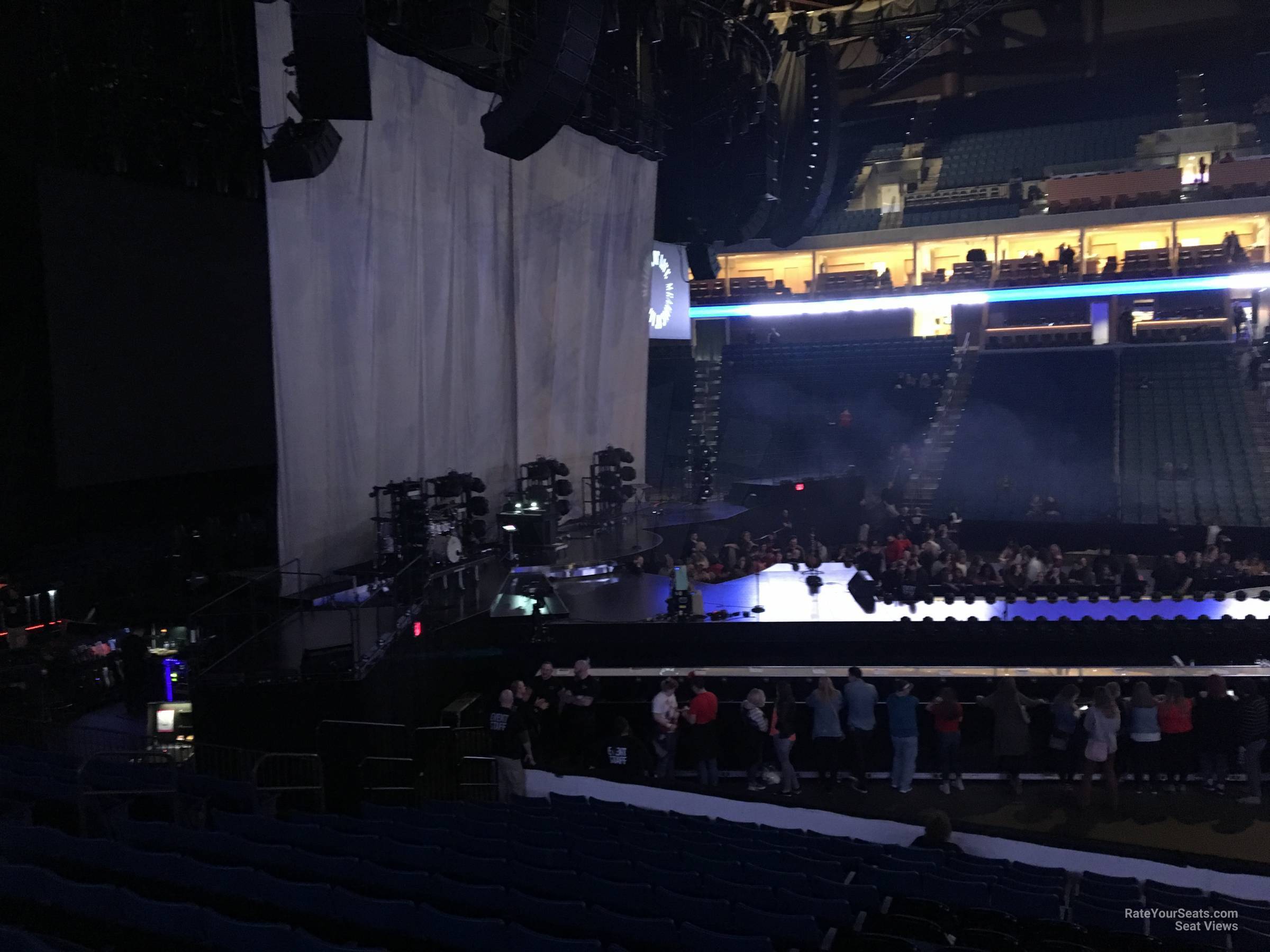 section 120, row p seat view  for concert - bok center