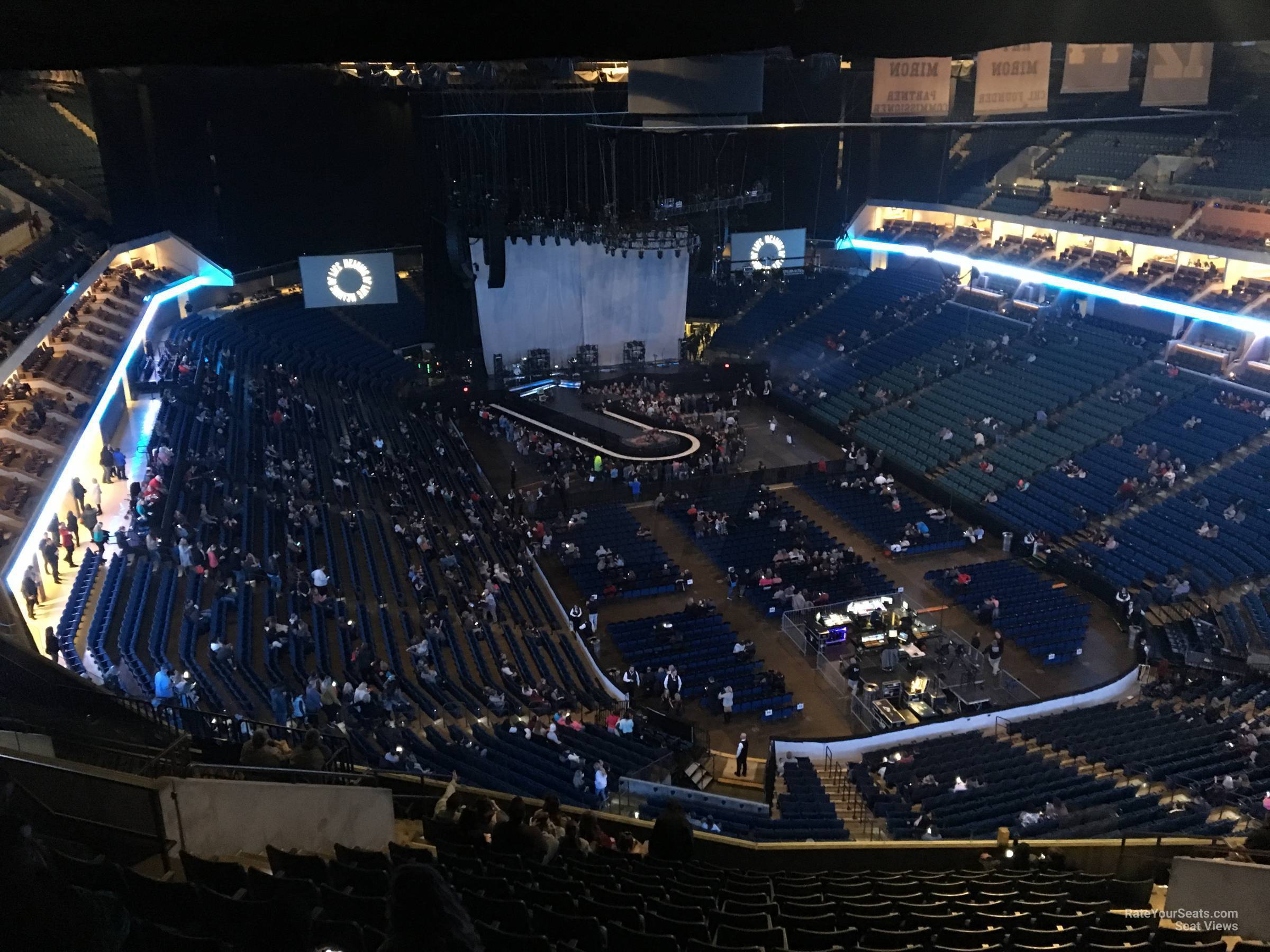 section 304, row p seat view  for concert - bok center