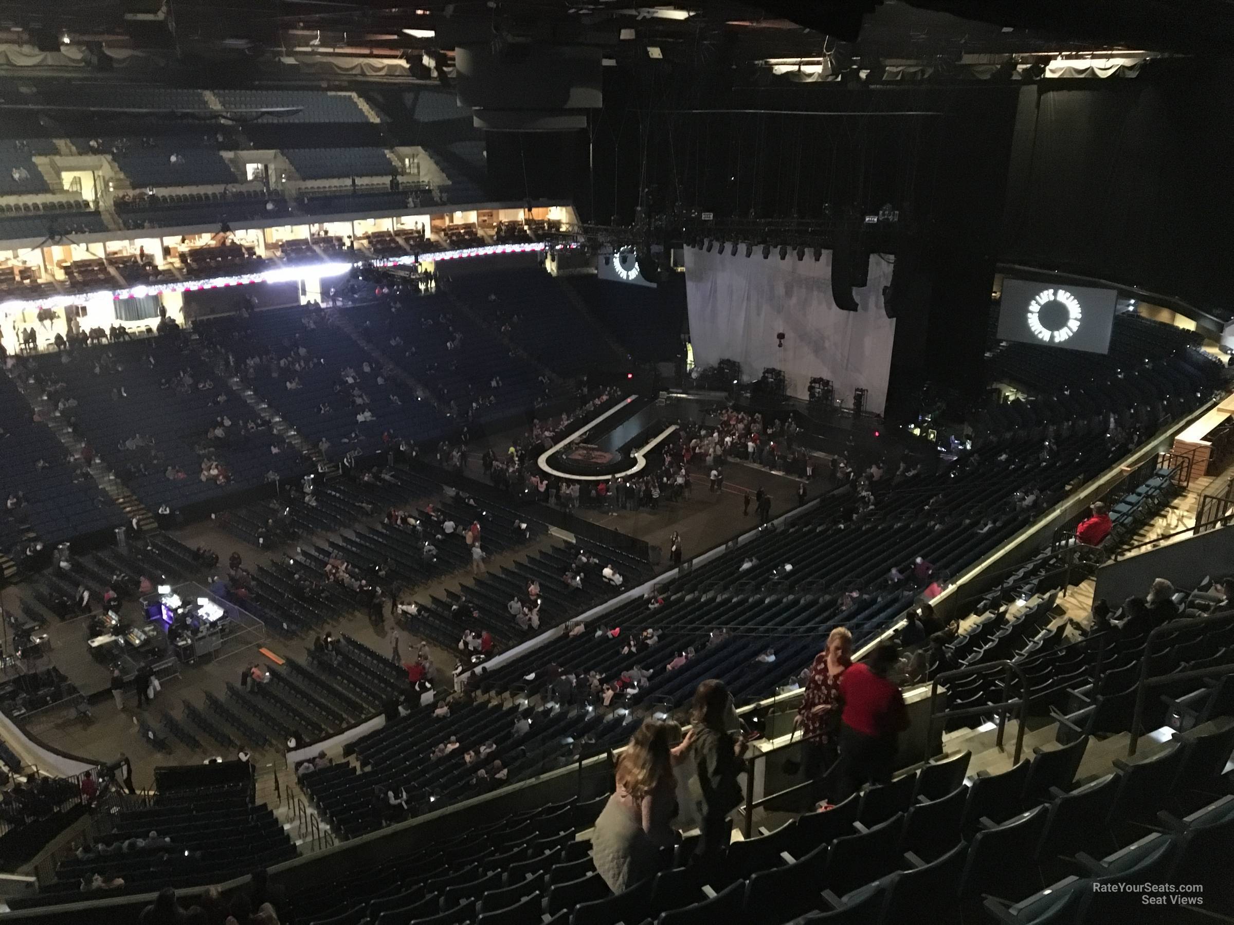 section 310, row p seat view  for concert - bok center