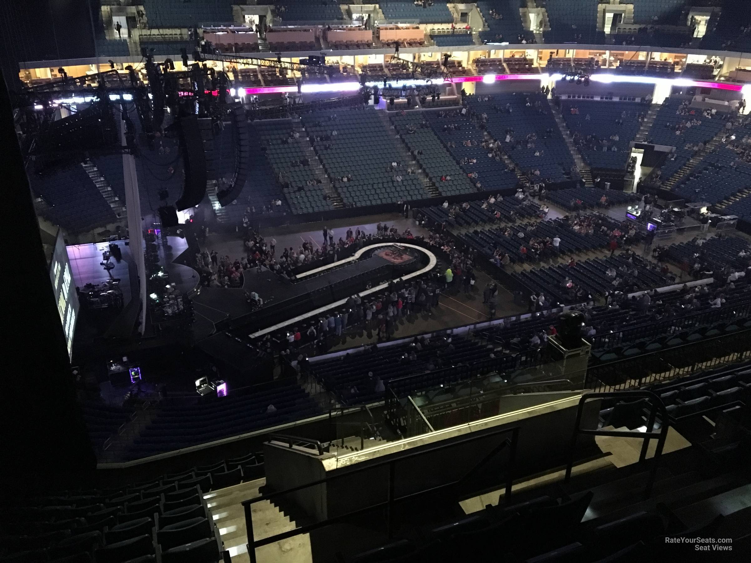 section 325, row p seat view  for concert - bok center
