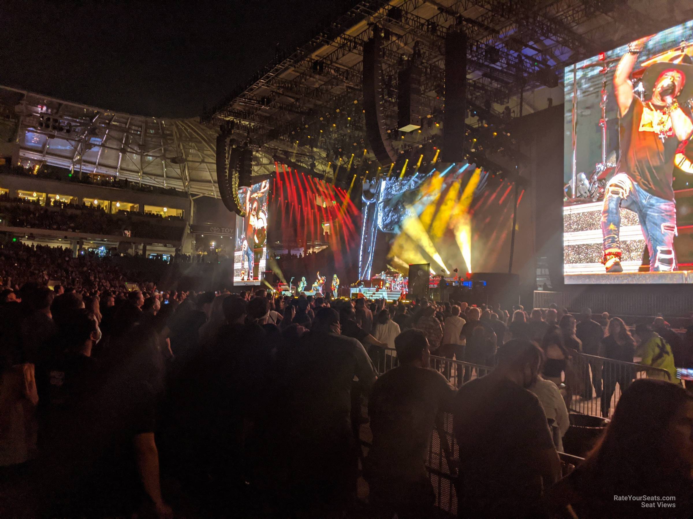 section 110, row a seat view  for concert - bmo stadium