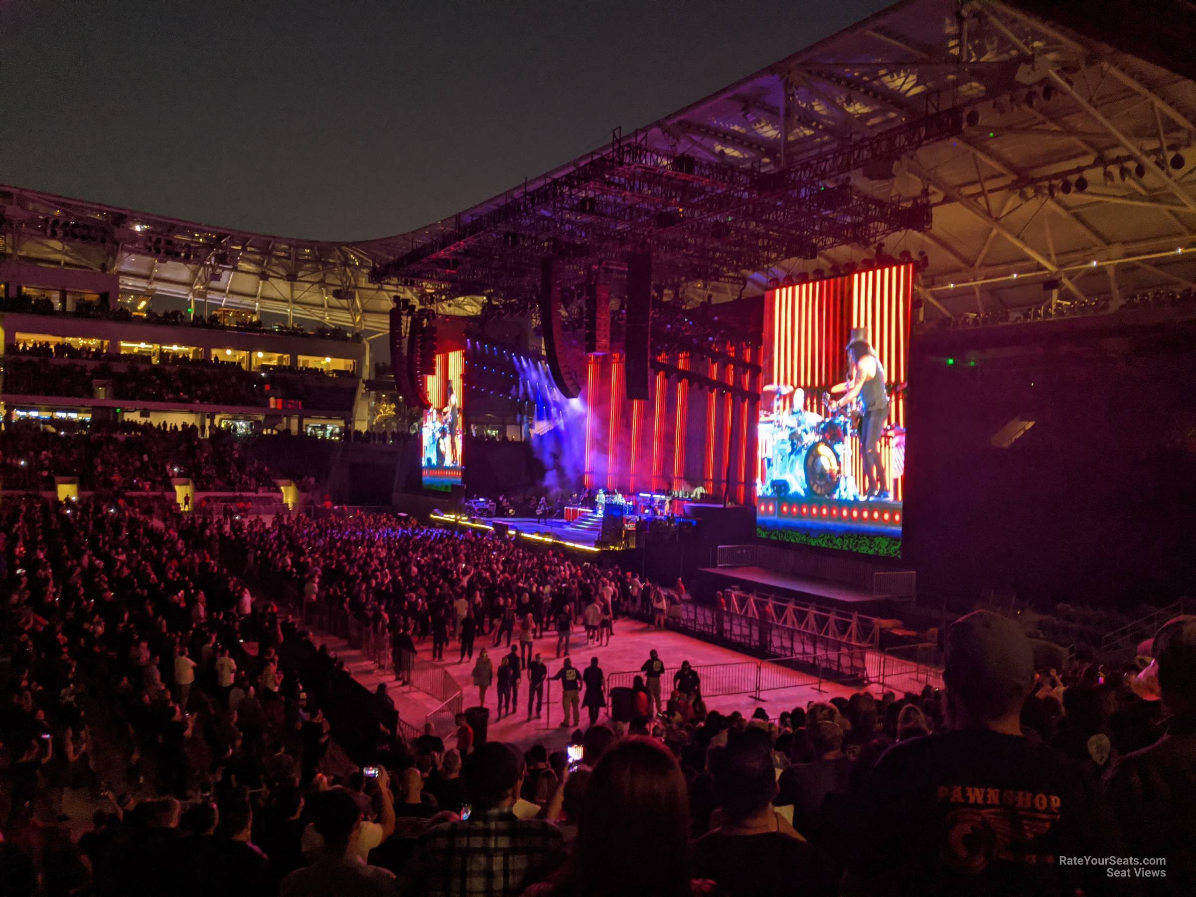 section 110 seat view  for concert - bmo stadium