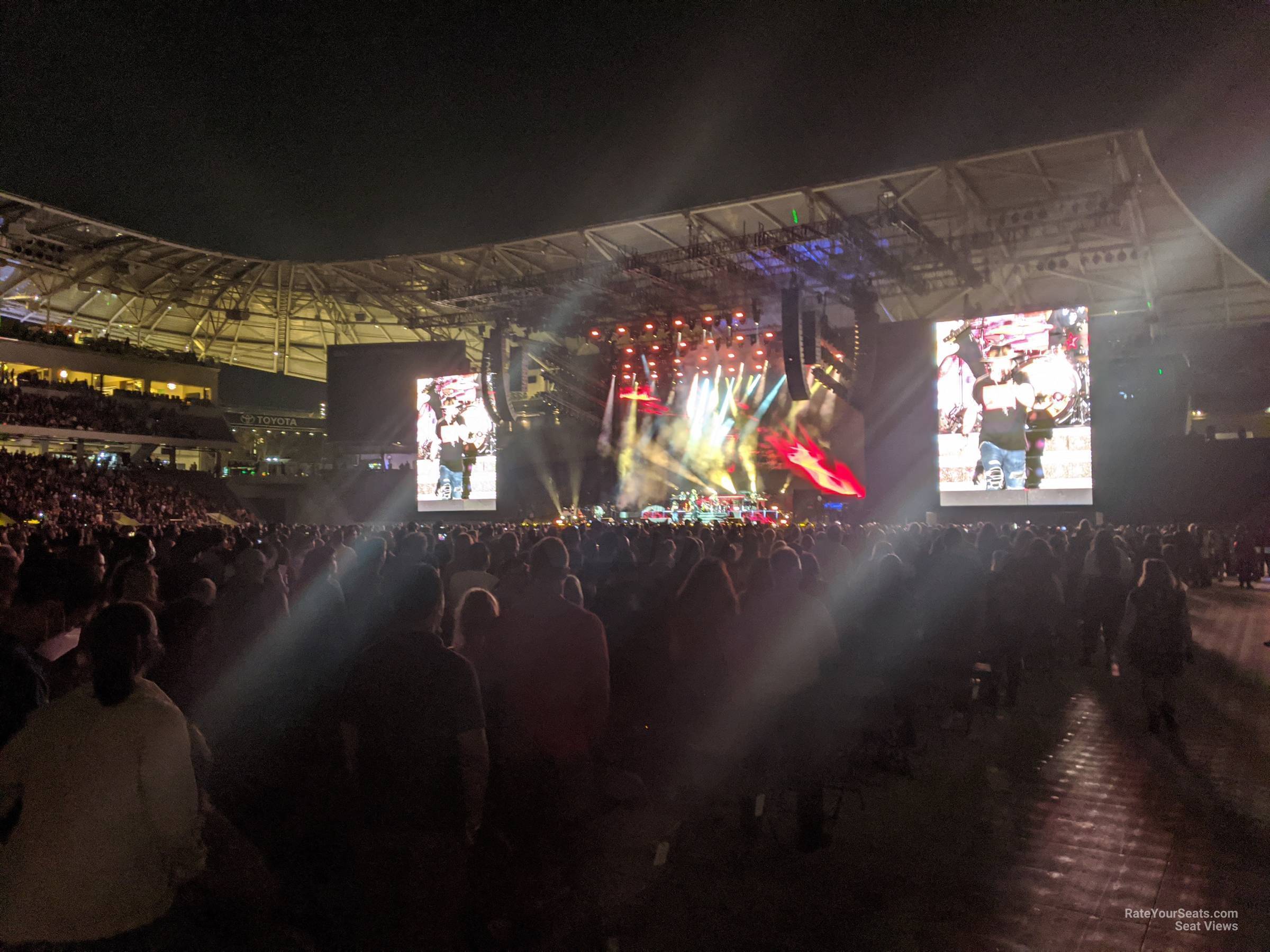 section 115, row a seat view  for concert - bmo stadium