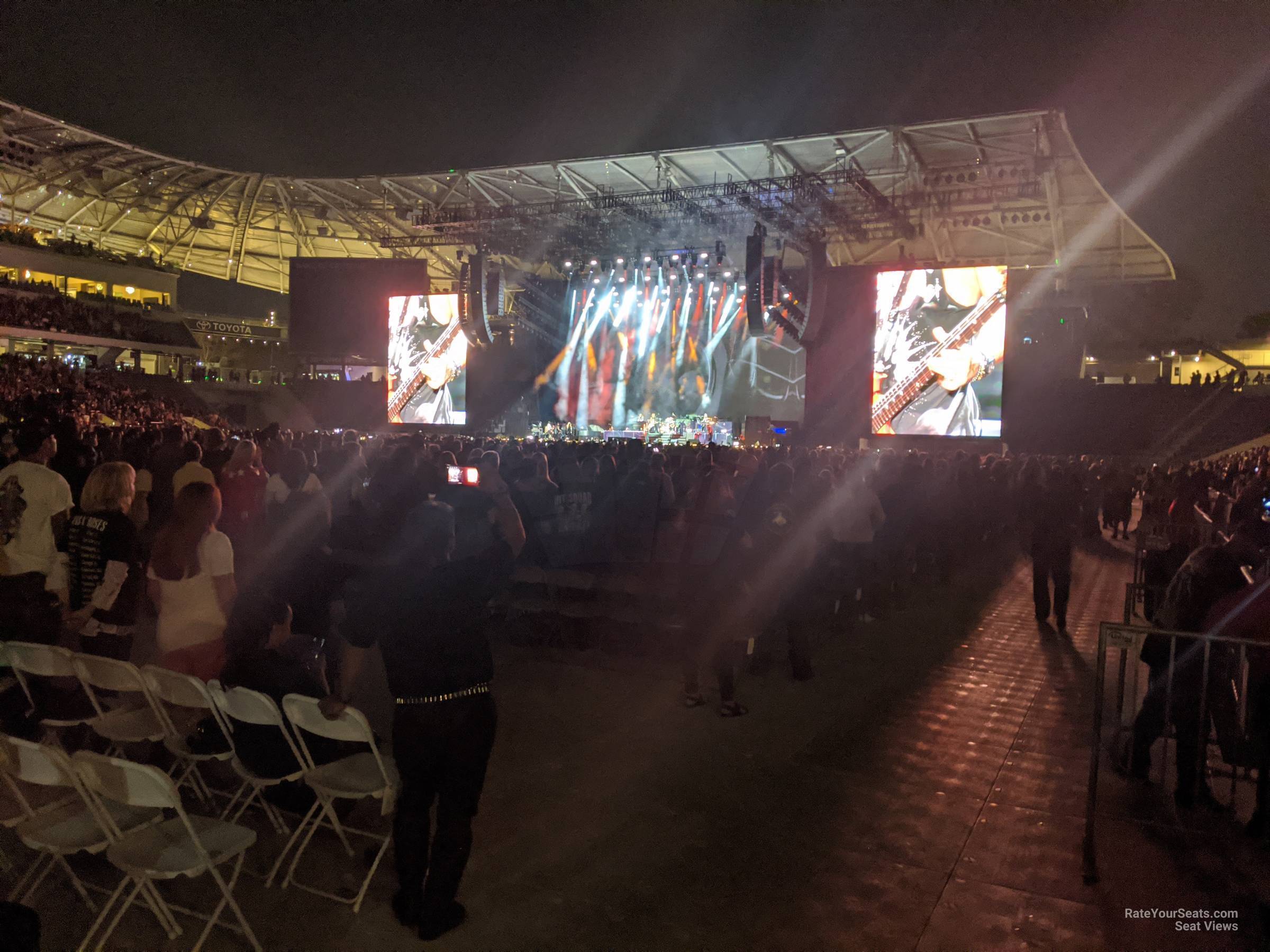 section 116, row a seat view  for concert - bmo stadium