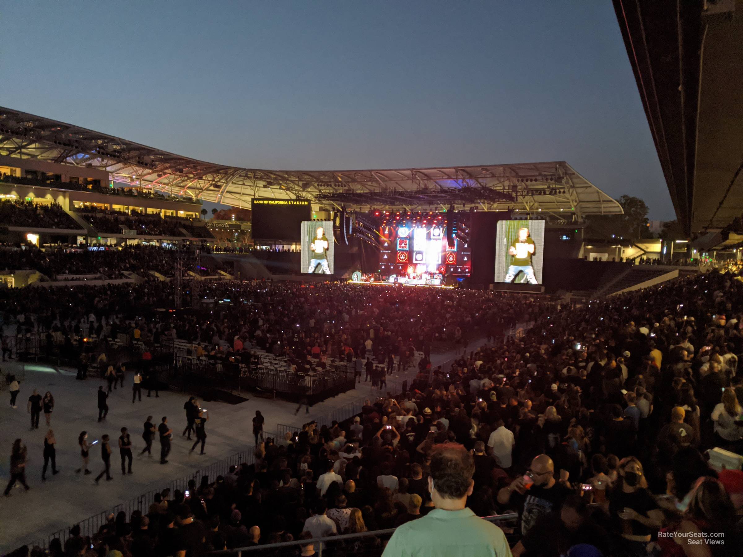 section 118 seat view  for concert - bmo stadium